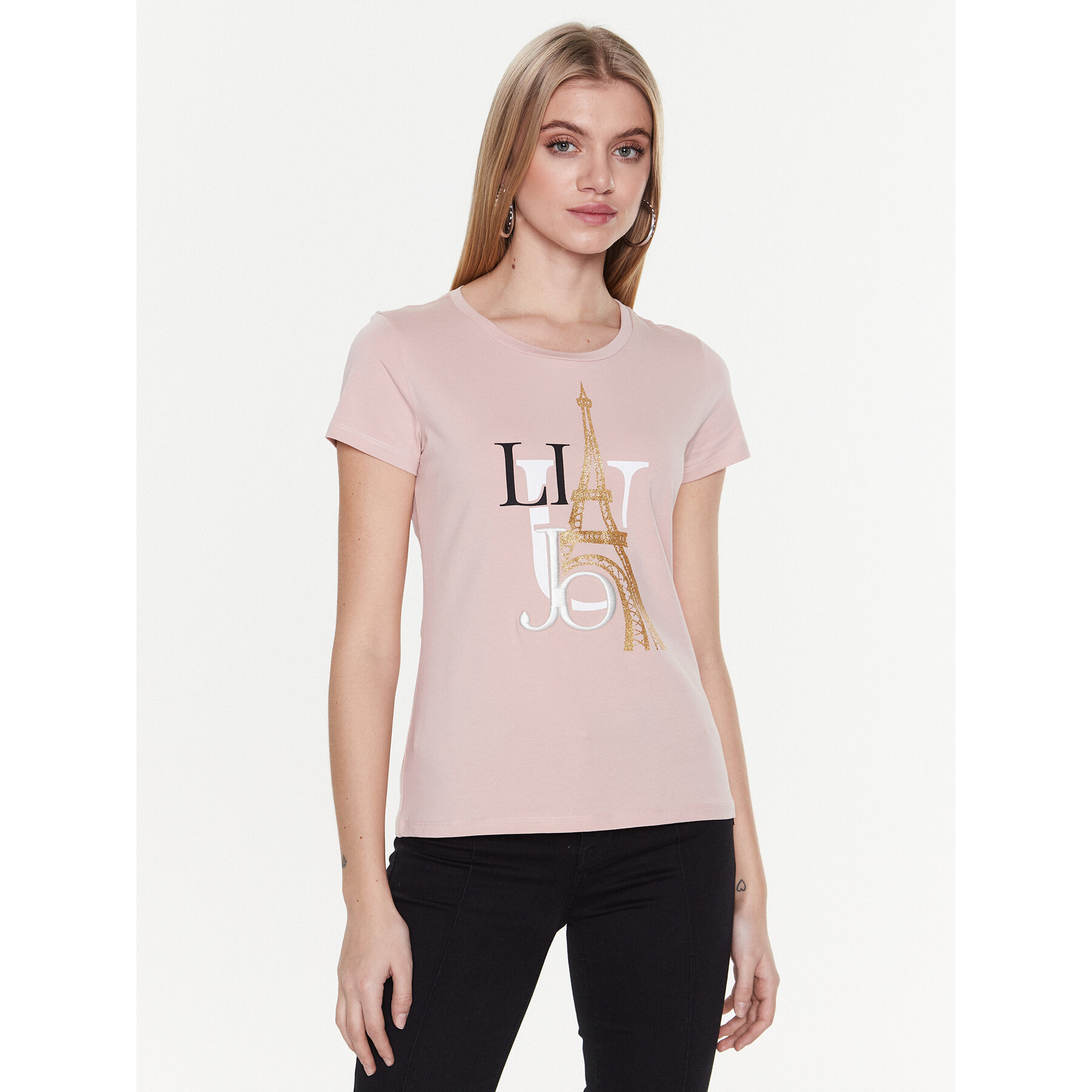 Liu Jo Sport Liu Jo Sport T-Shirt TA3088 JS003 Ροζ Regular Fit