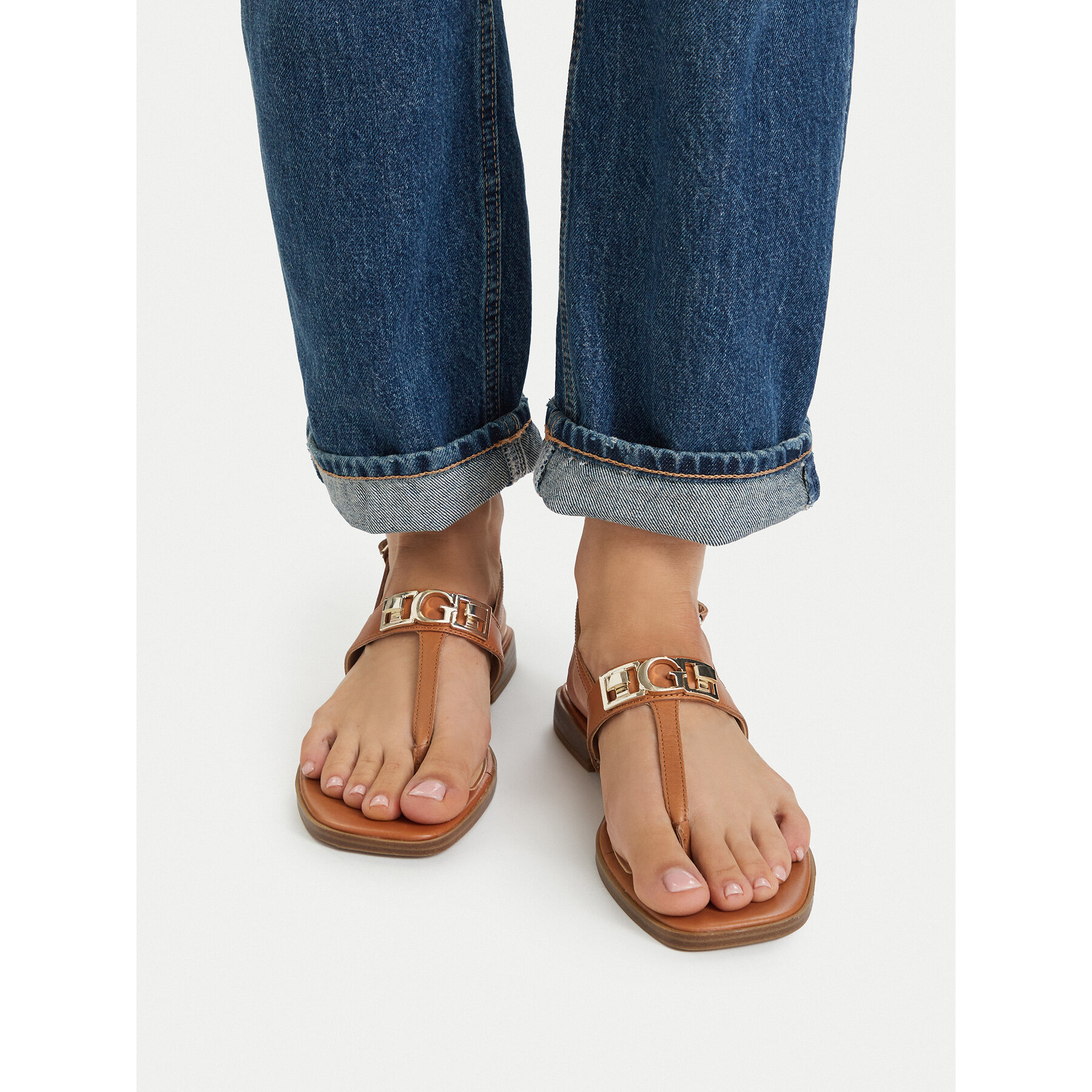 Sandale Guess FLJRMY LEA03 Maro