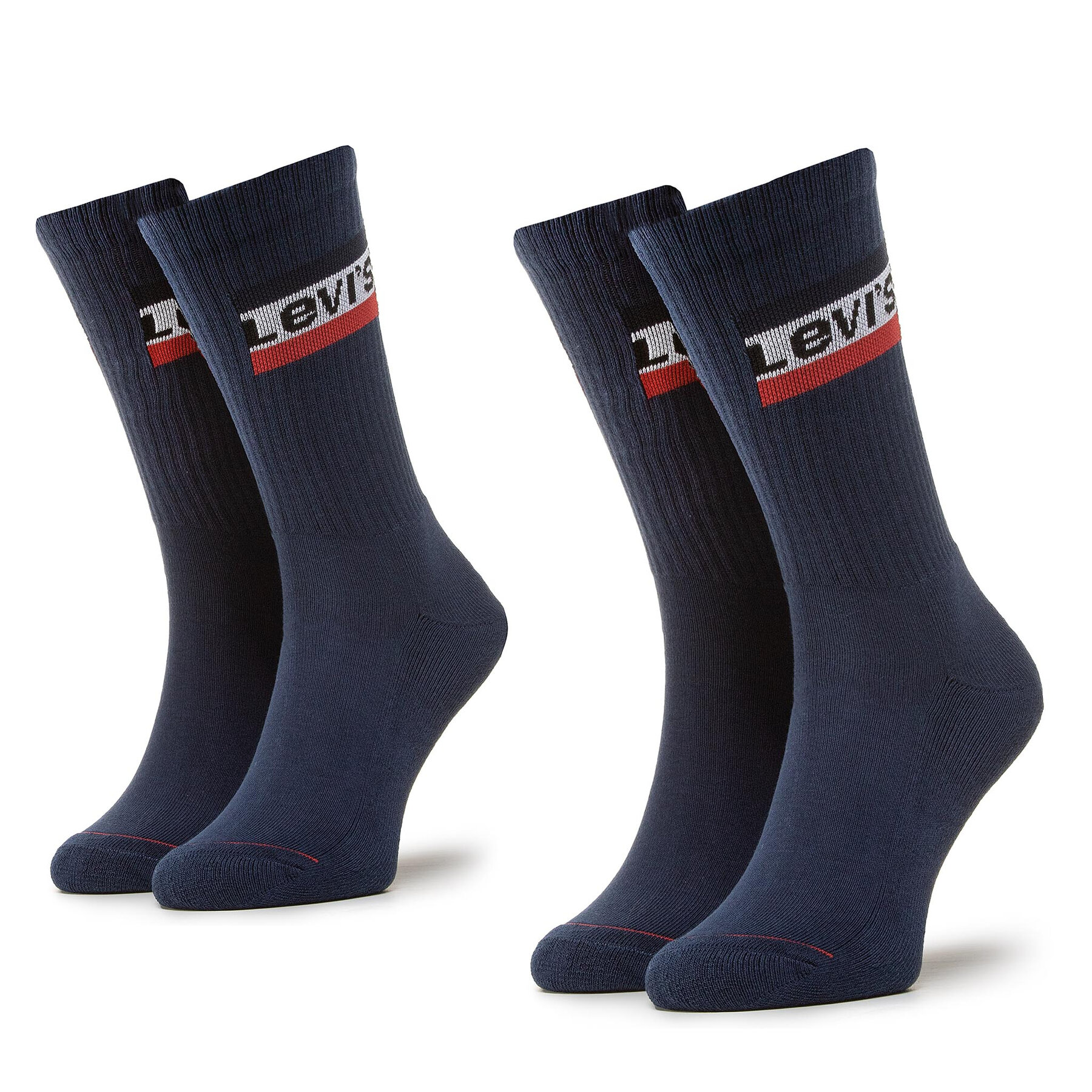 Lot de 2 paires de chaussettes hautes homme Levi's® 902012-001 Bleu marine