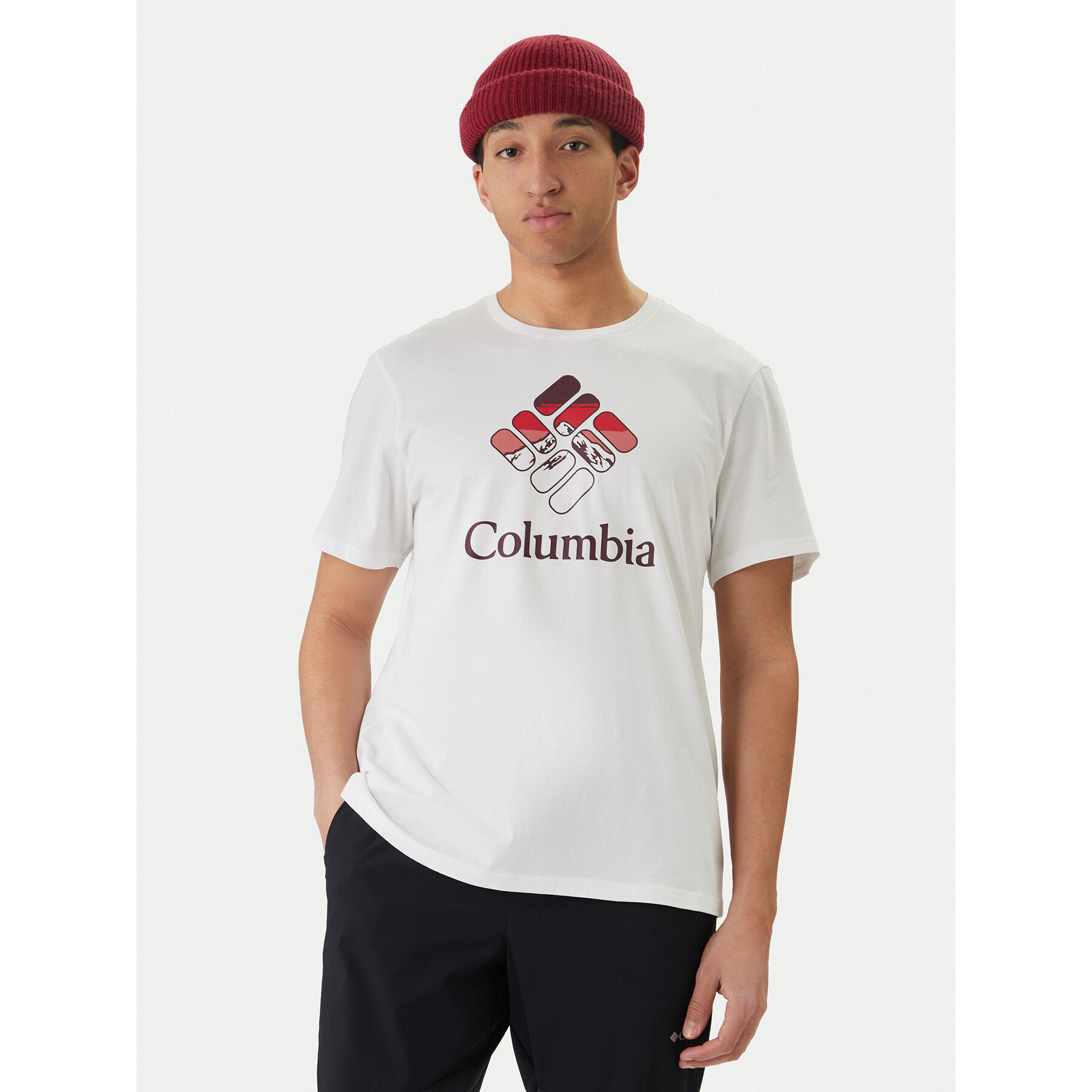 Columbia T-Shirt Graphic 2155031 Weiß Regular Fit