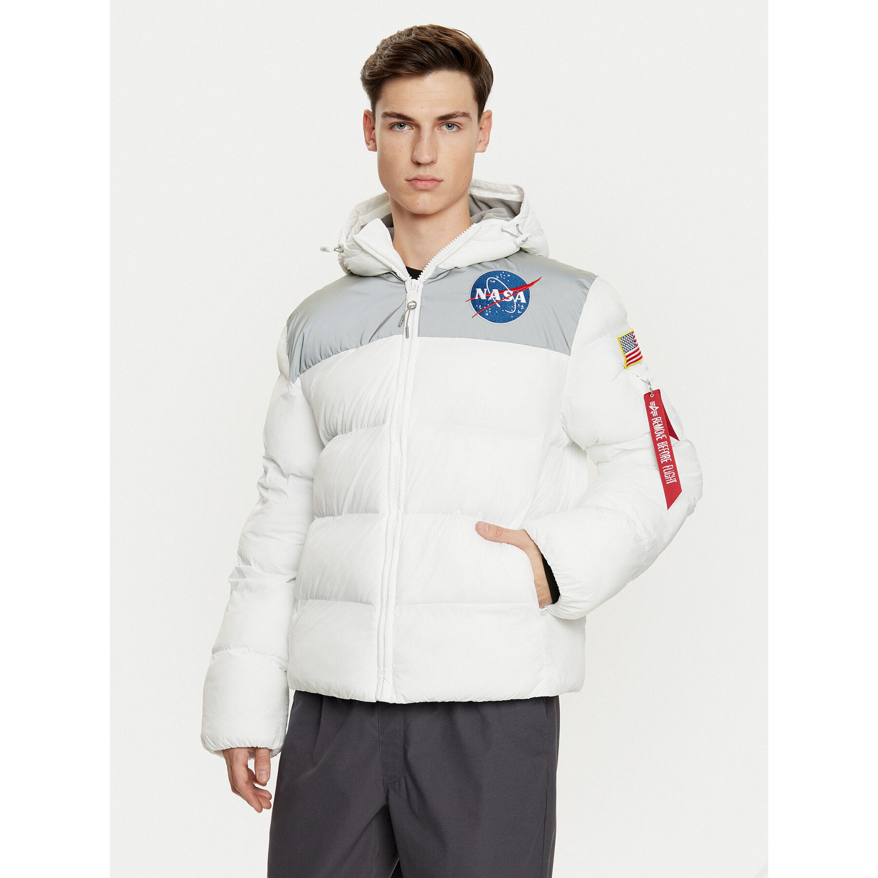 Alpha Industries Winterjacke 148135 Weiß Regular Fit