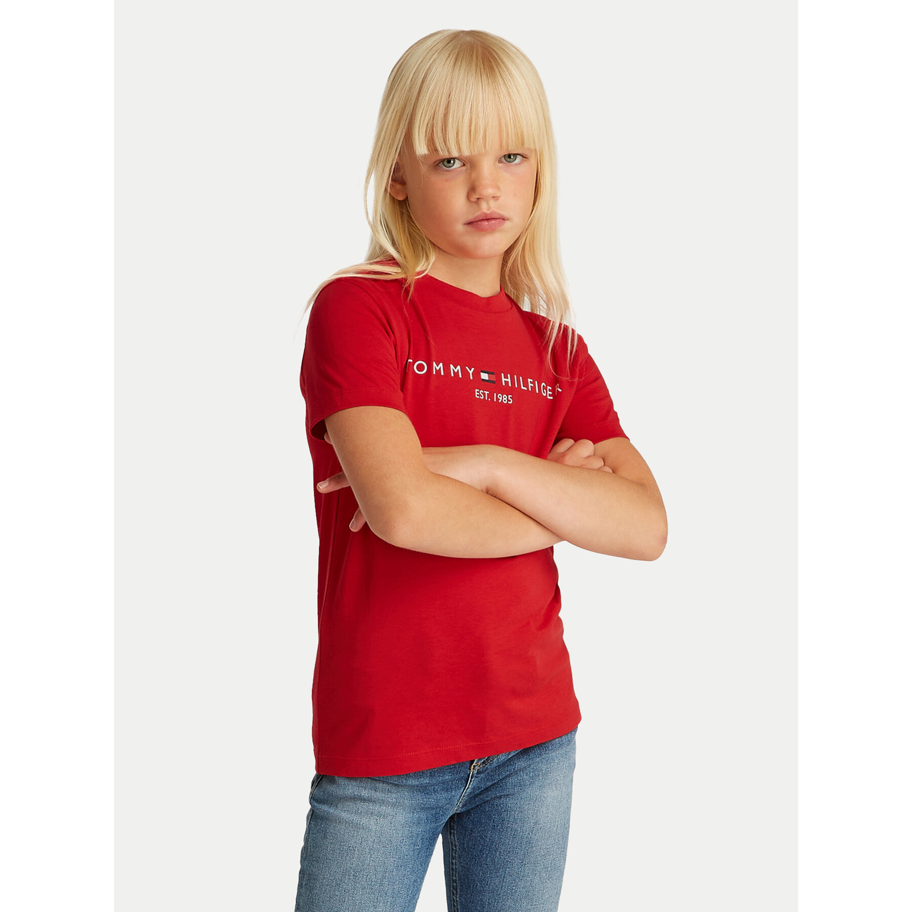 Tommy Hilfiger Póló Essential KS0KS00397 D Piros Regular Fit
