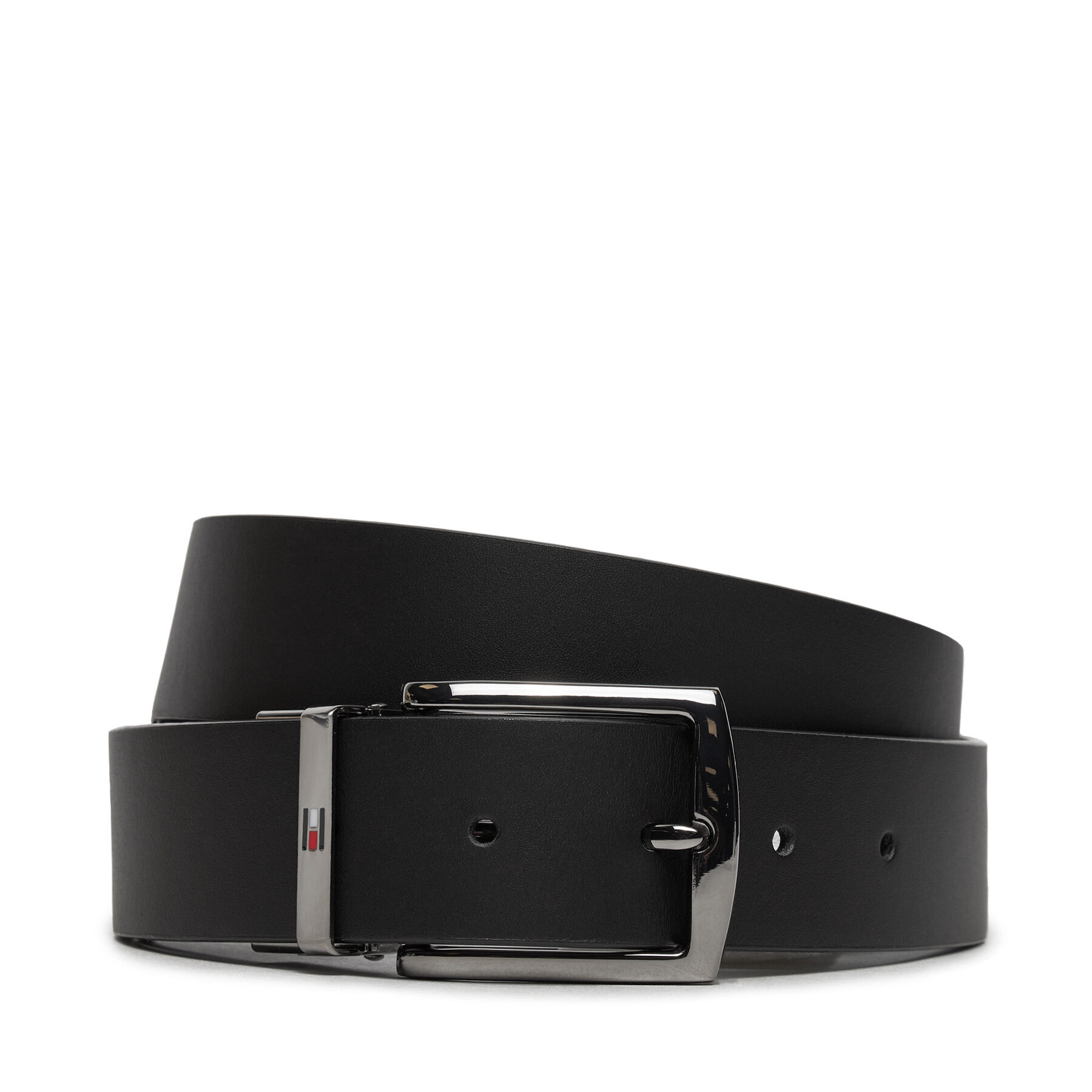 Cintura da uomo Tommy Hilfiger Denton Rev 3.5 AM0AM12549 Nero, Taglia 80, taglia : 80