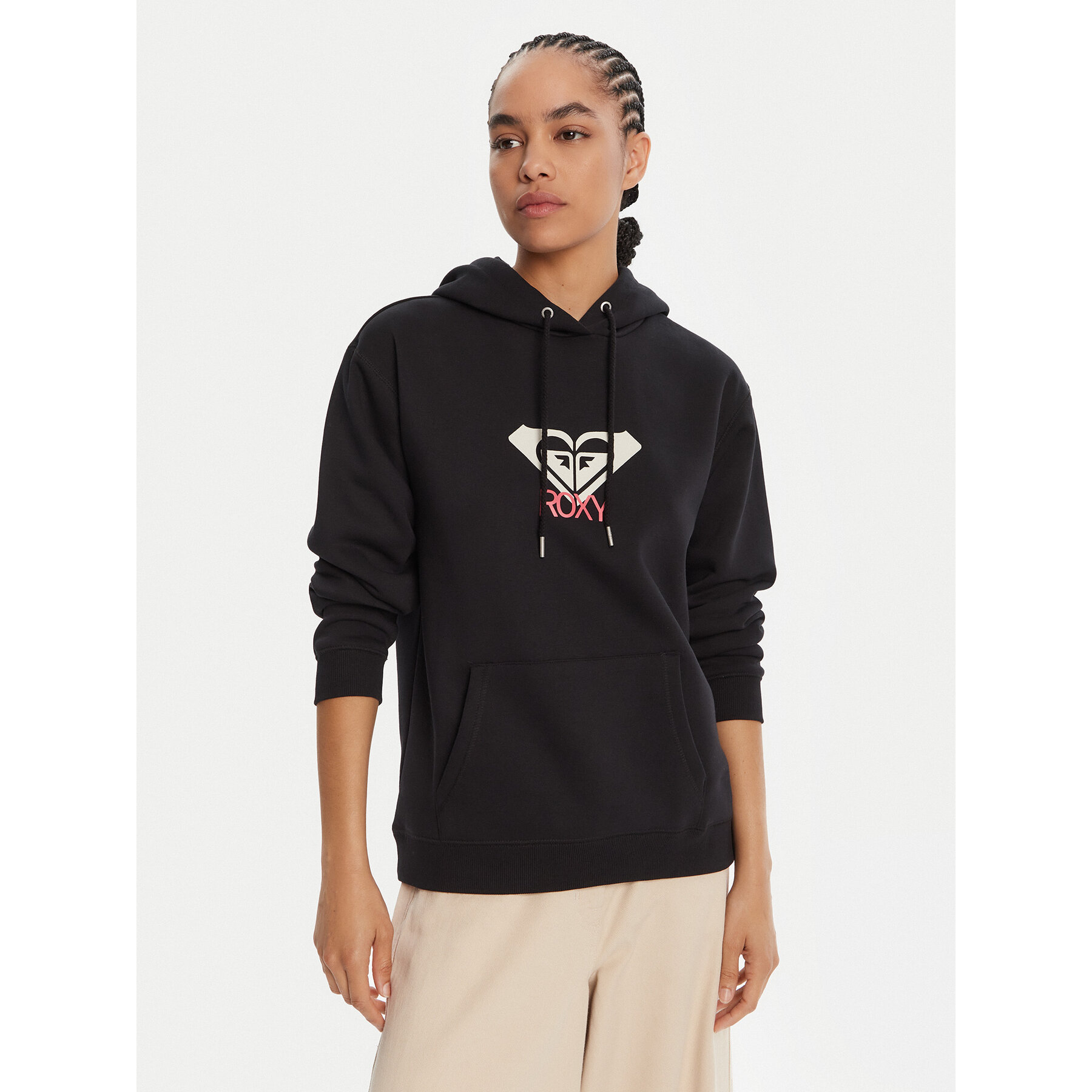Roxy Sweatshirt ERJFT05020 Schwarz Regular Fit