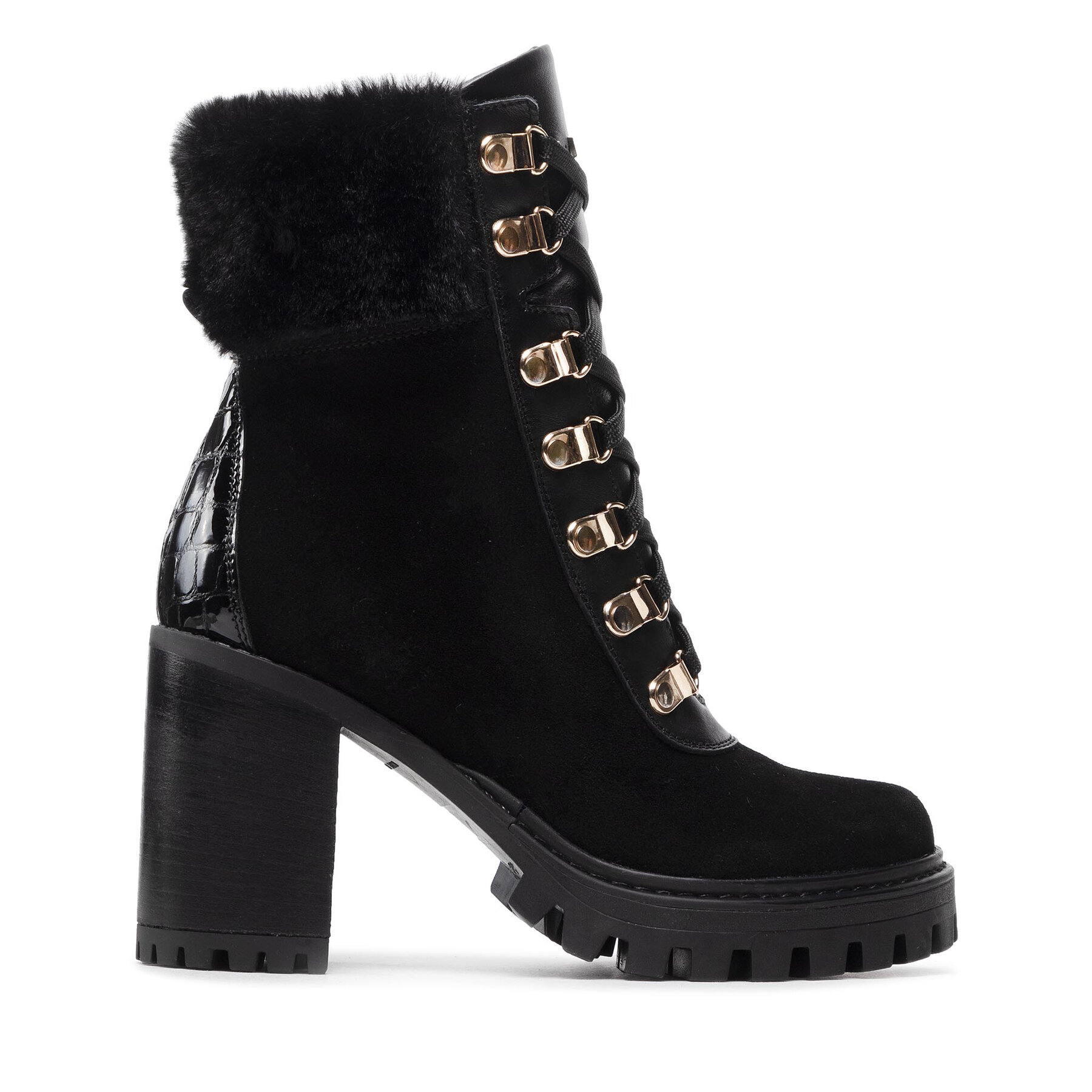 Botine Eva Minge EM-08-12-001553 Negru