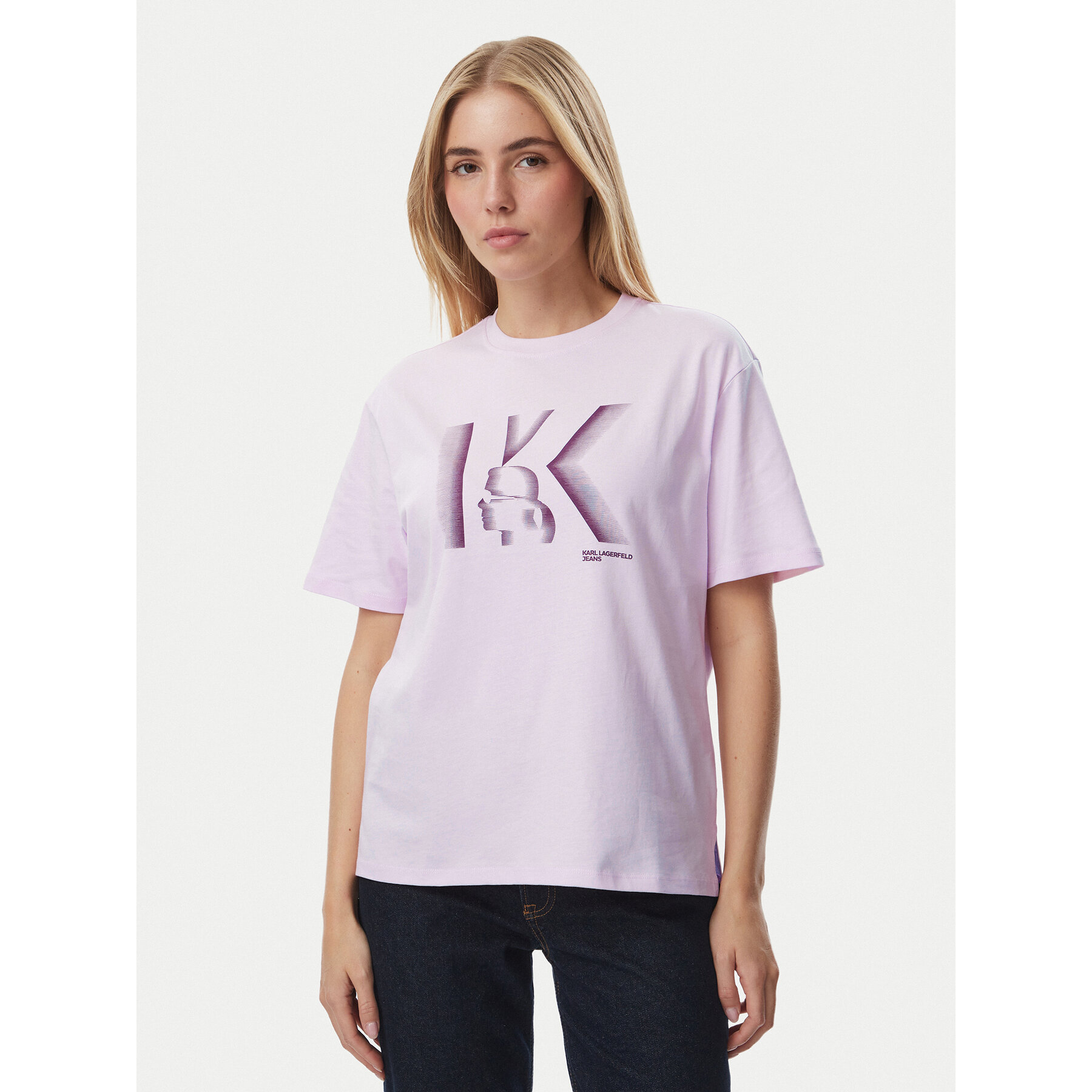 KARL LAGERFELD T-Shirt B4W17003 Hellrosa Regular Fit