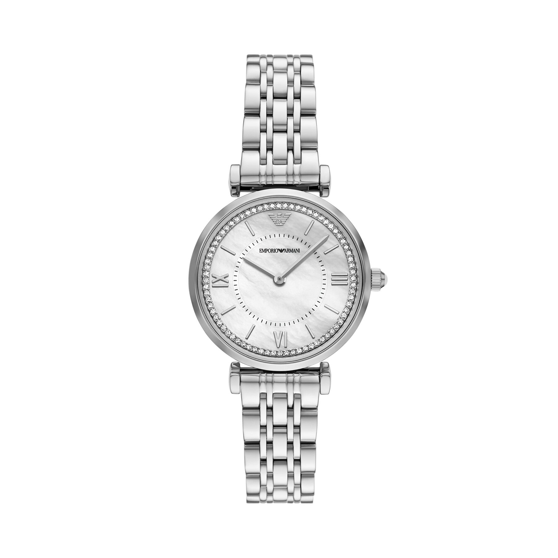 Hodinky Emporio Armani Gianni T-Bar AR11701 Strieborná