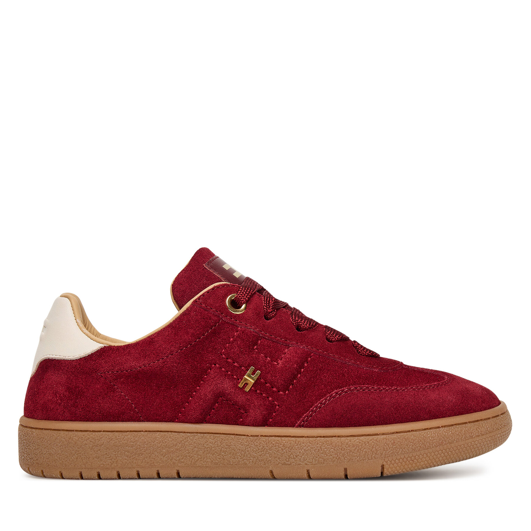 Sneakersy Elisabetta Franchi Low Cut Lace Up F4A9-E0340-0071 S Bordó
