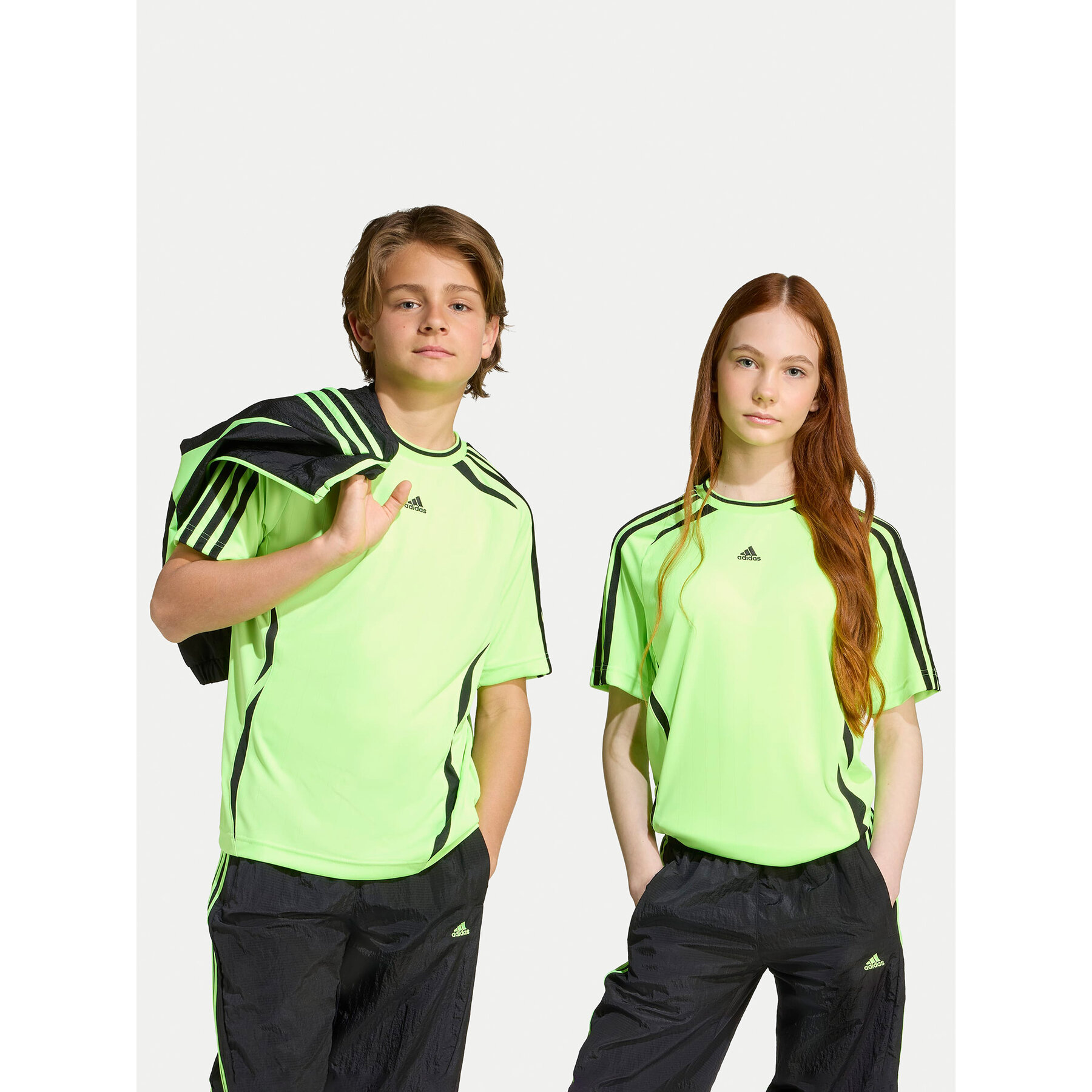 adidas Póló Teamgeist JY6318 Zöld Loose Fit