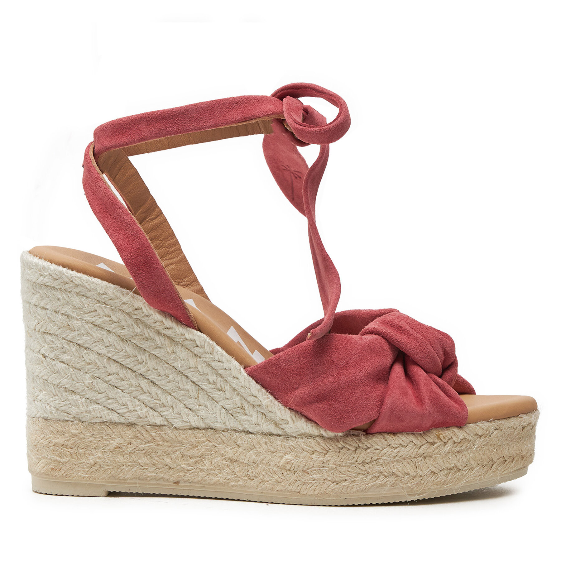 Espadrilles Manebi Hamptons Wedge Espadrilles With Knot W 1.5 WS Bordó