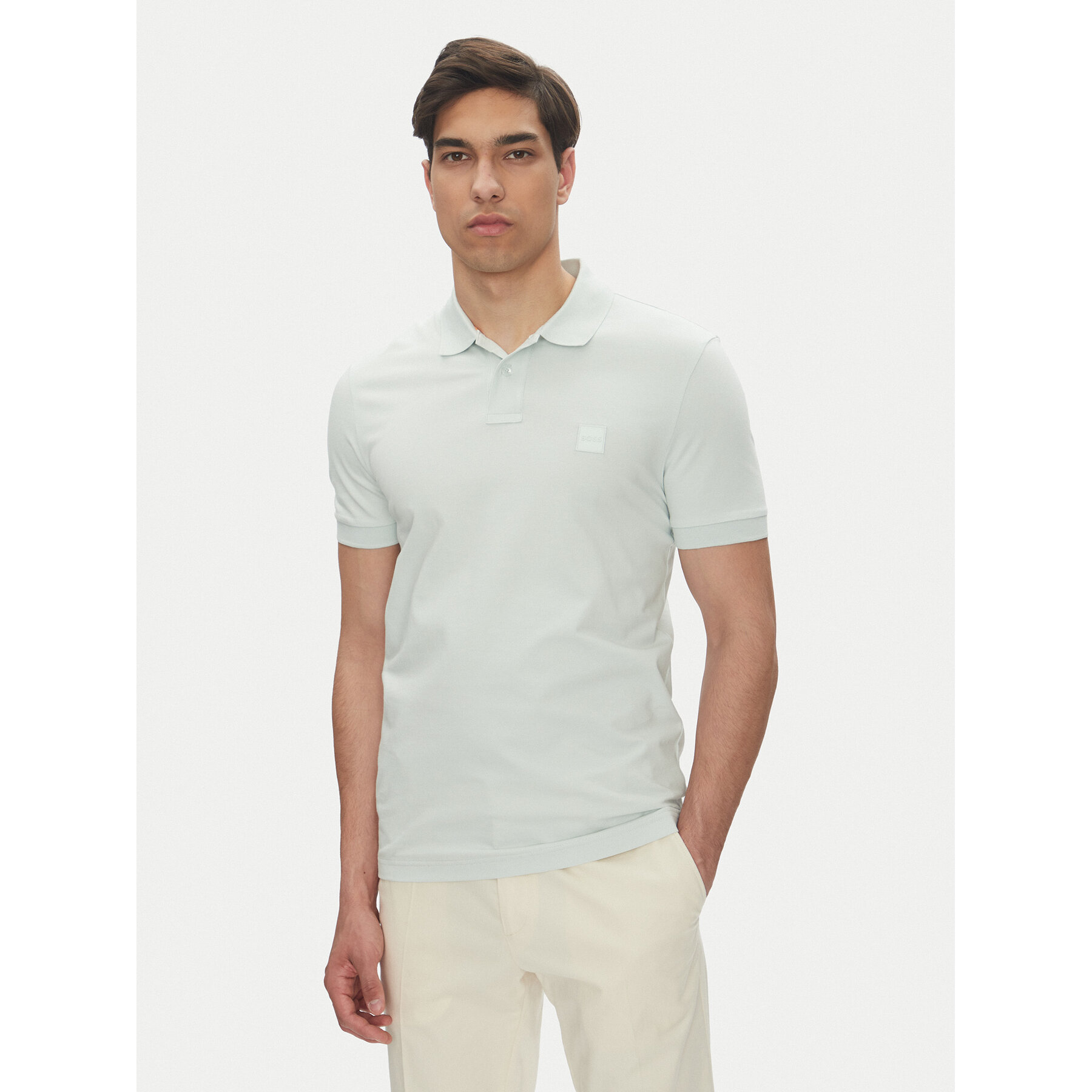 BOSS Pólóing Passenger 50507803 Kék Slim Fit