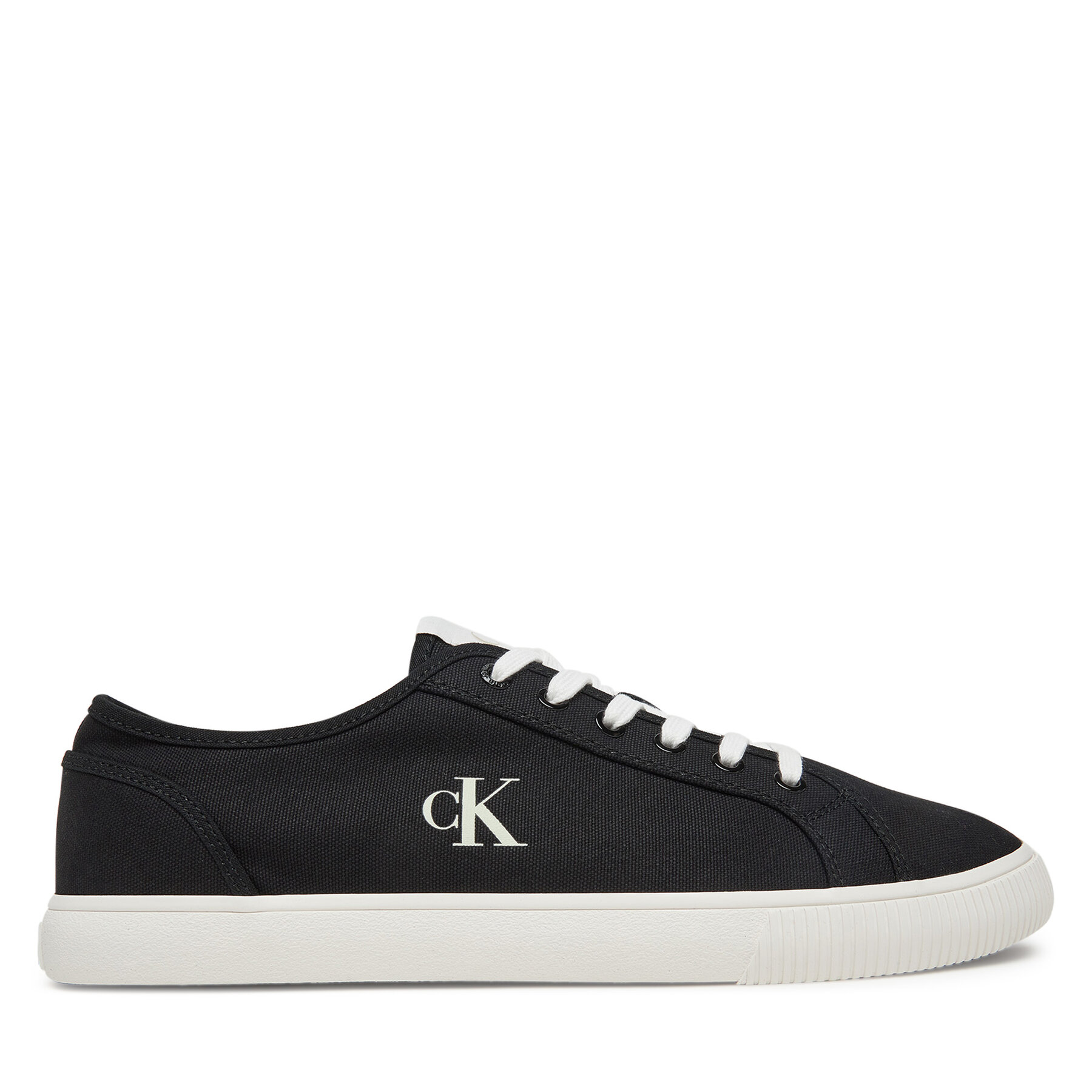 Pánske Tenisky Calvin Klein Jeans, Rozmer: 43, Čierna, Ess Vulc Low Mg Canvas YM0YM01209
