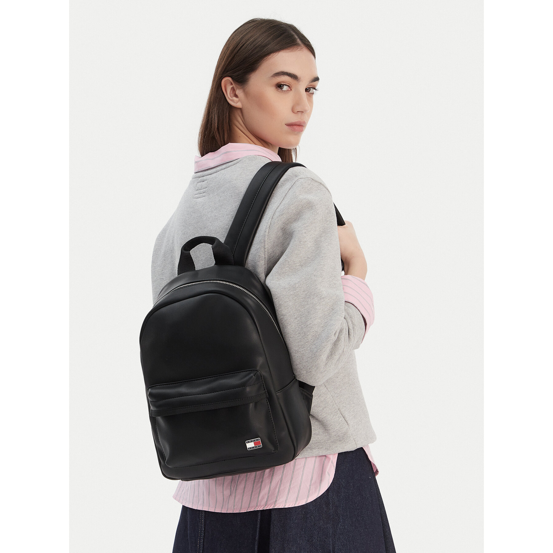 Damski Tommy Jeans Plecak Czarny Tjw Daily Elevated Backpack AW0AW18086