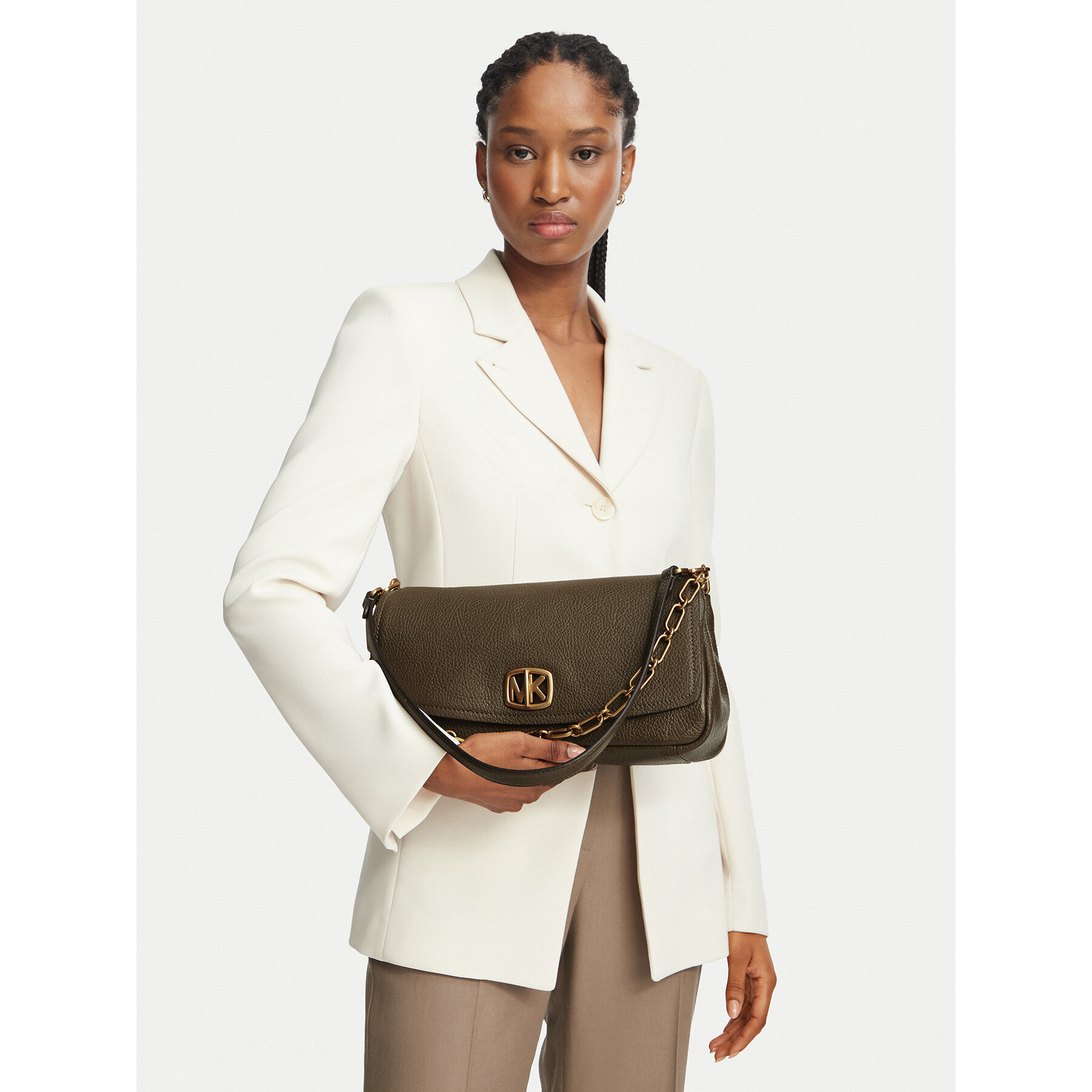 Дамска чанта MICHAEL Michael Kors 30F6AYTL7E Зелен