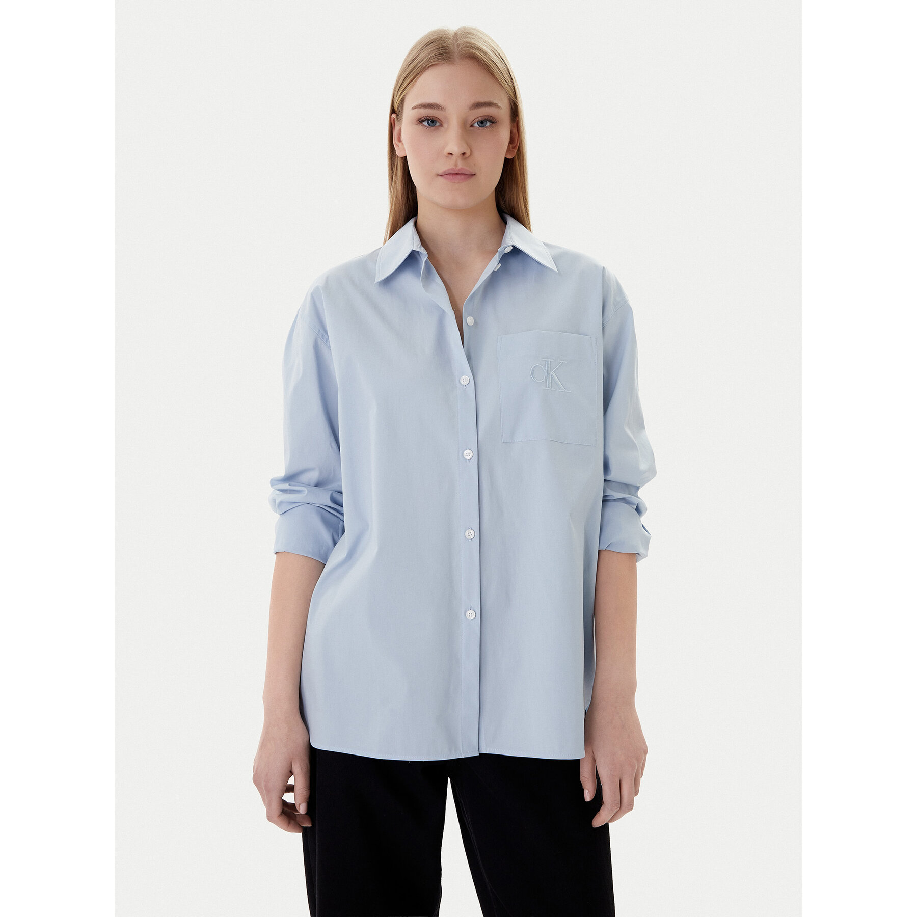 Calvin Klein Jeans Hemd LV047C143G Grau Relaxed Fit