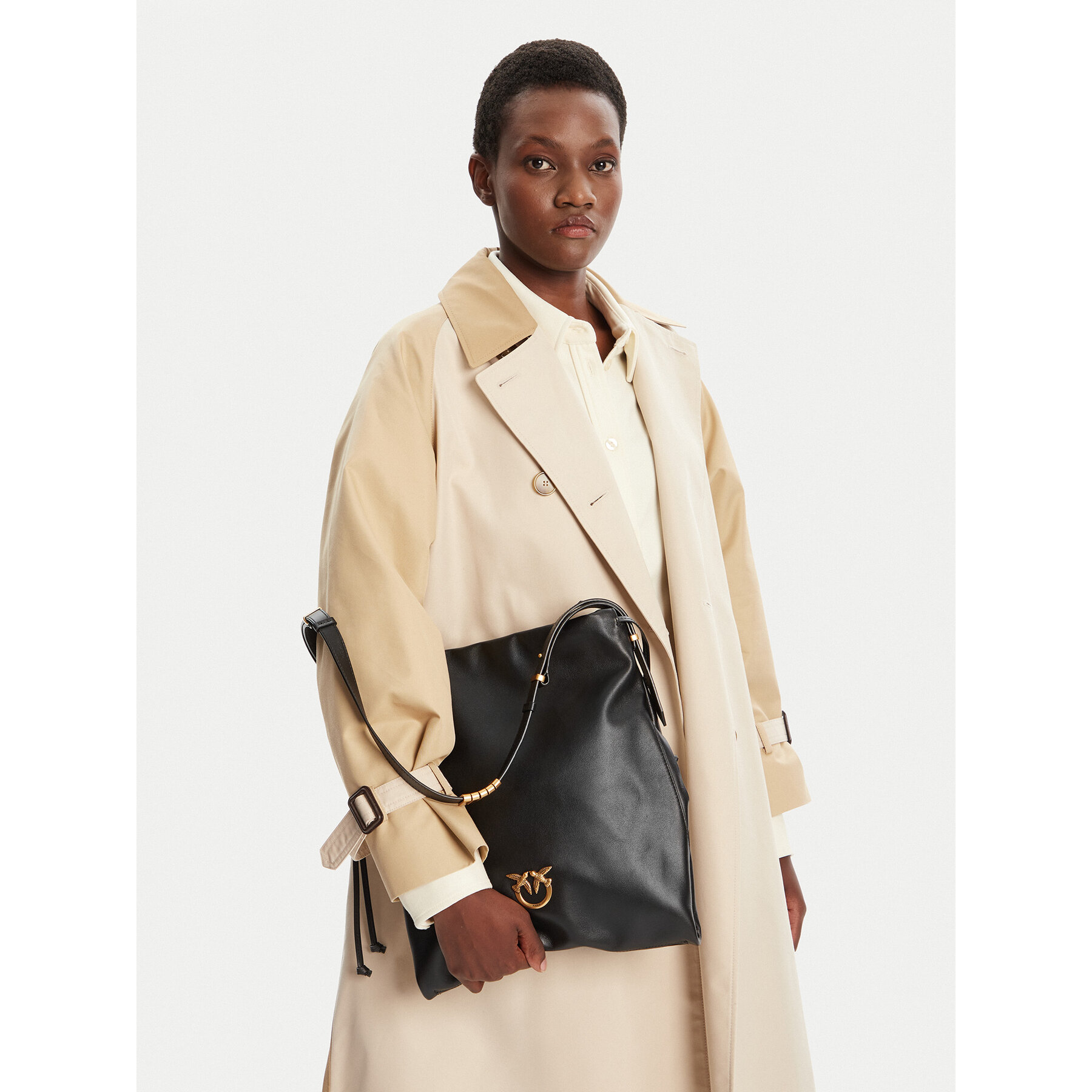 Τσάντα PINKO Slouchy Classic Bag AI 25-26 PLTT 104359 A0QO Μαύρο