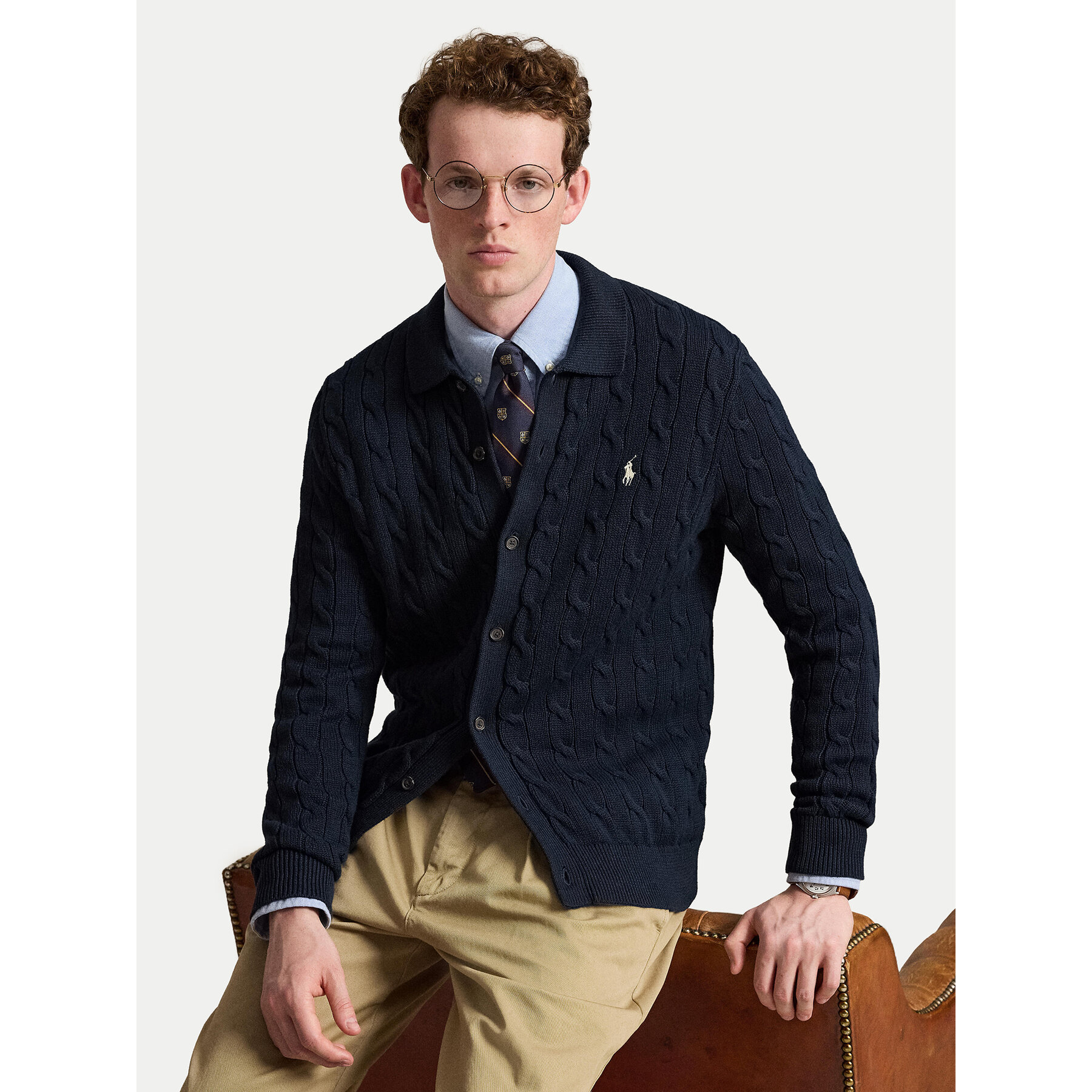 Polo Ralph Lauren Strickjacke 710979114500 Dunkelblau Regular Fit