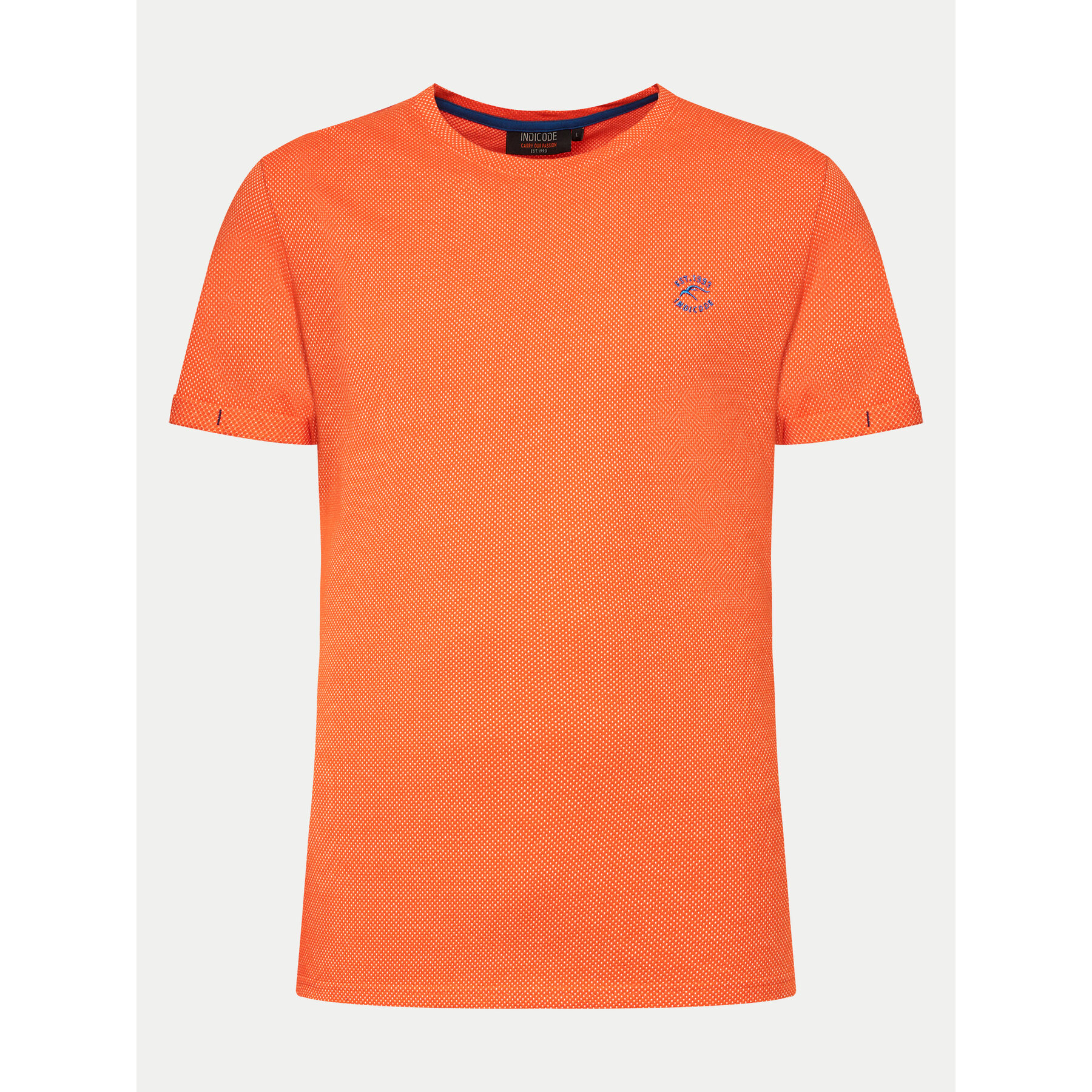 INDICODE T-shirt Stamatis 41-038 Arancione Regular Fit