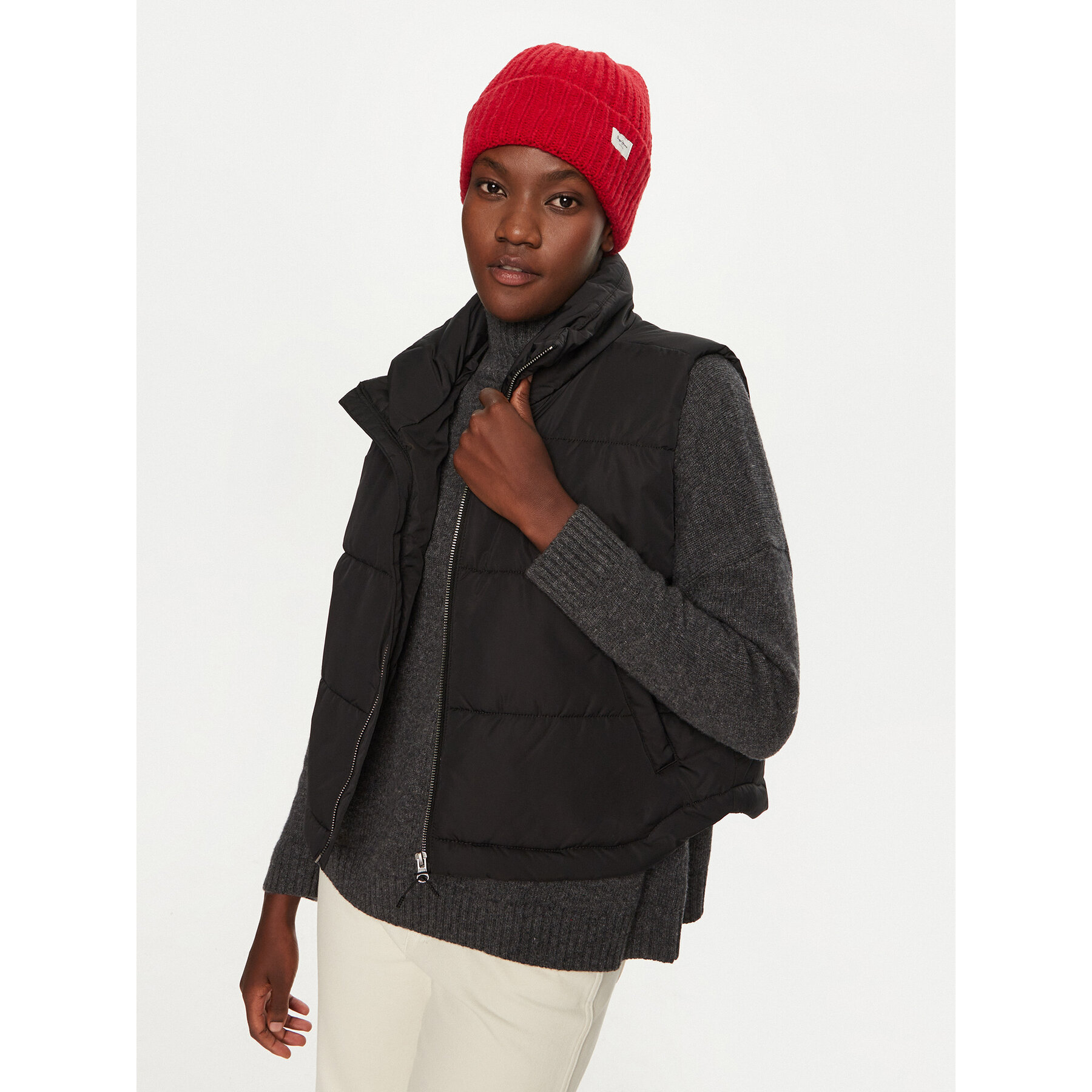 Damska Pepe Jeans Czapka Czerwony PL040355