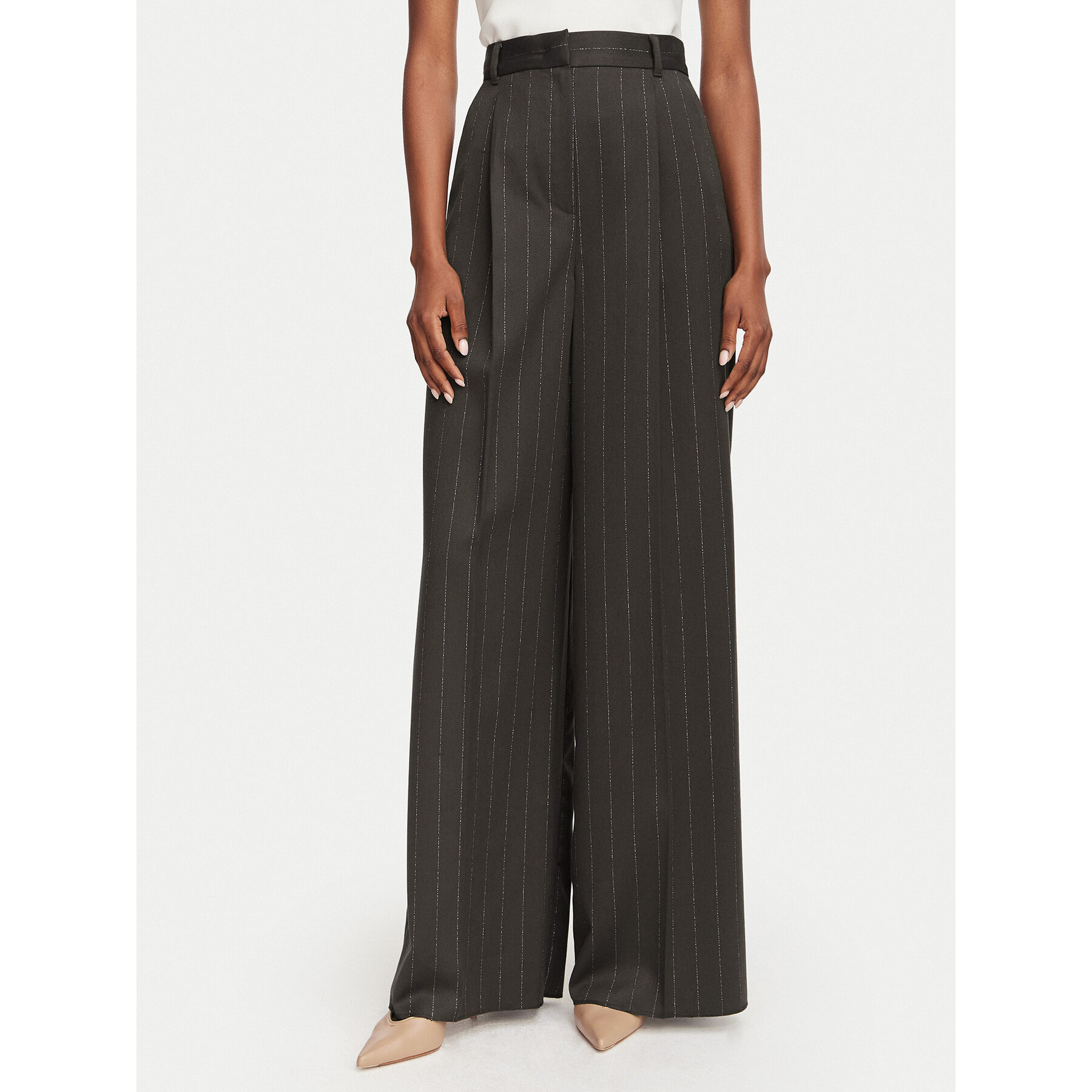 Marella Stoffhose Baffo 02 2625136211200 Braun Regular Fit