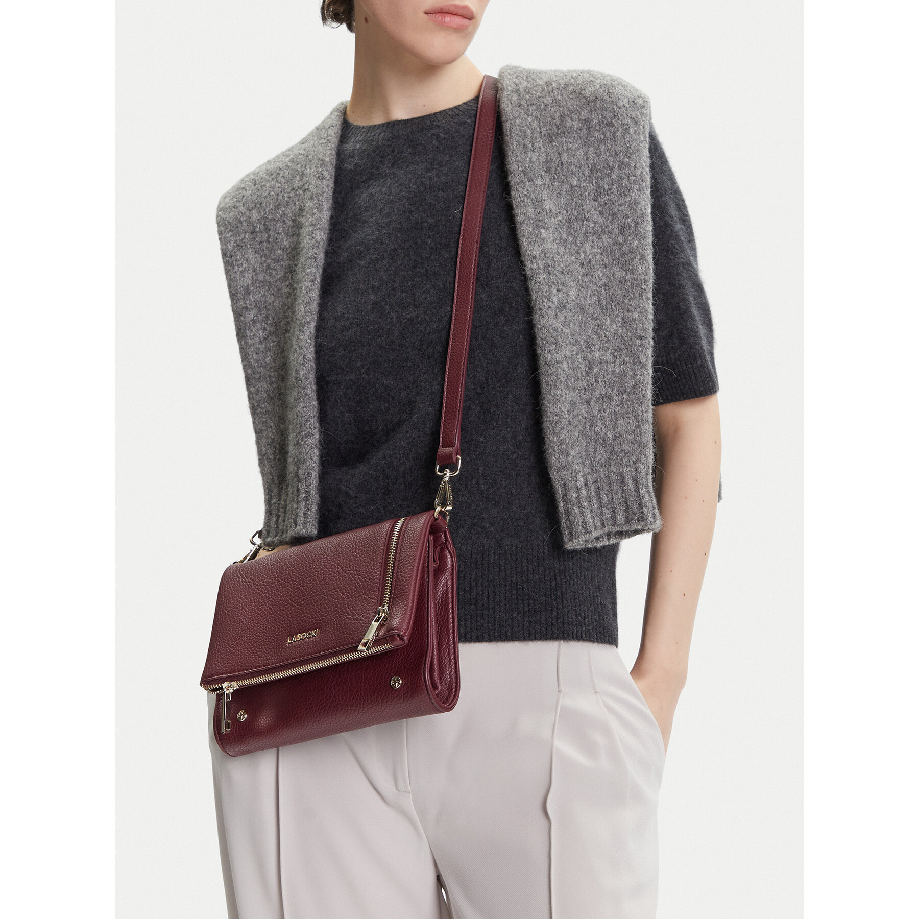 Τσάντα Lasocki LSK-K-028-06 Μπορντό