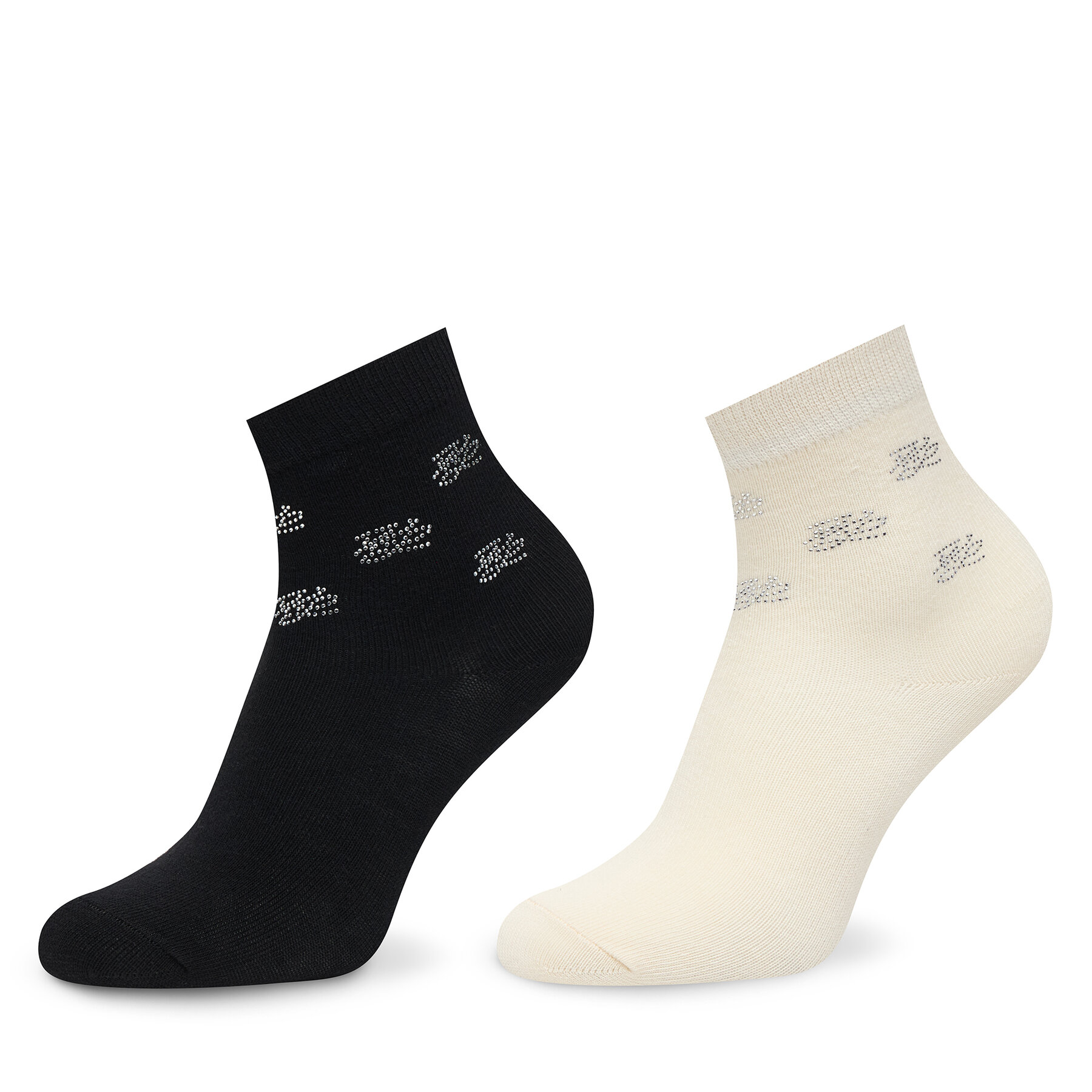 Duge čarape KARL LAGERFELD A2W47008 Crna
