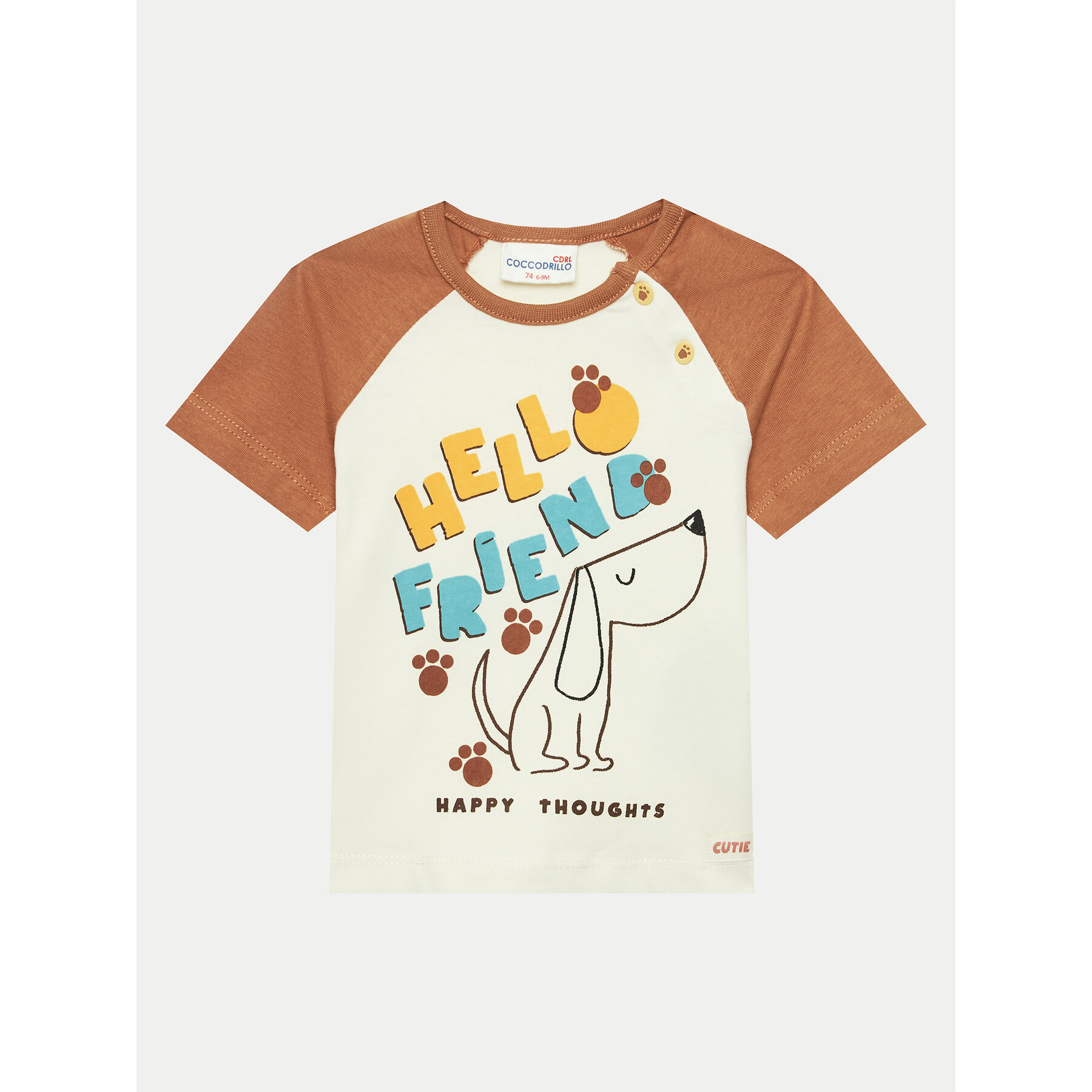 Coccodrillo Coccodrillo T-Shirt WC4143202HBN Μπεζ Regular Fit