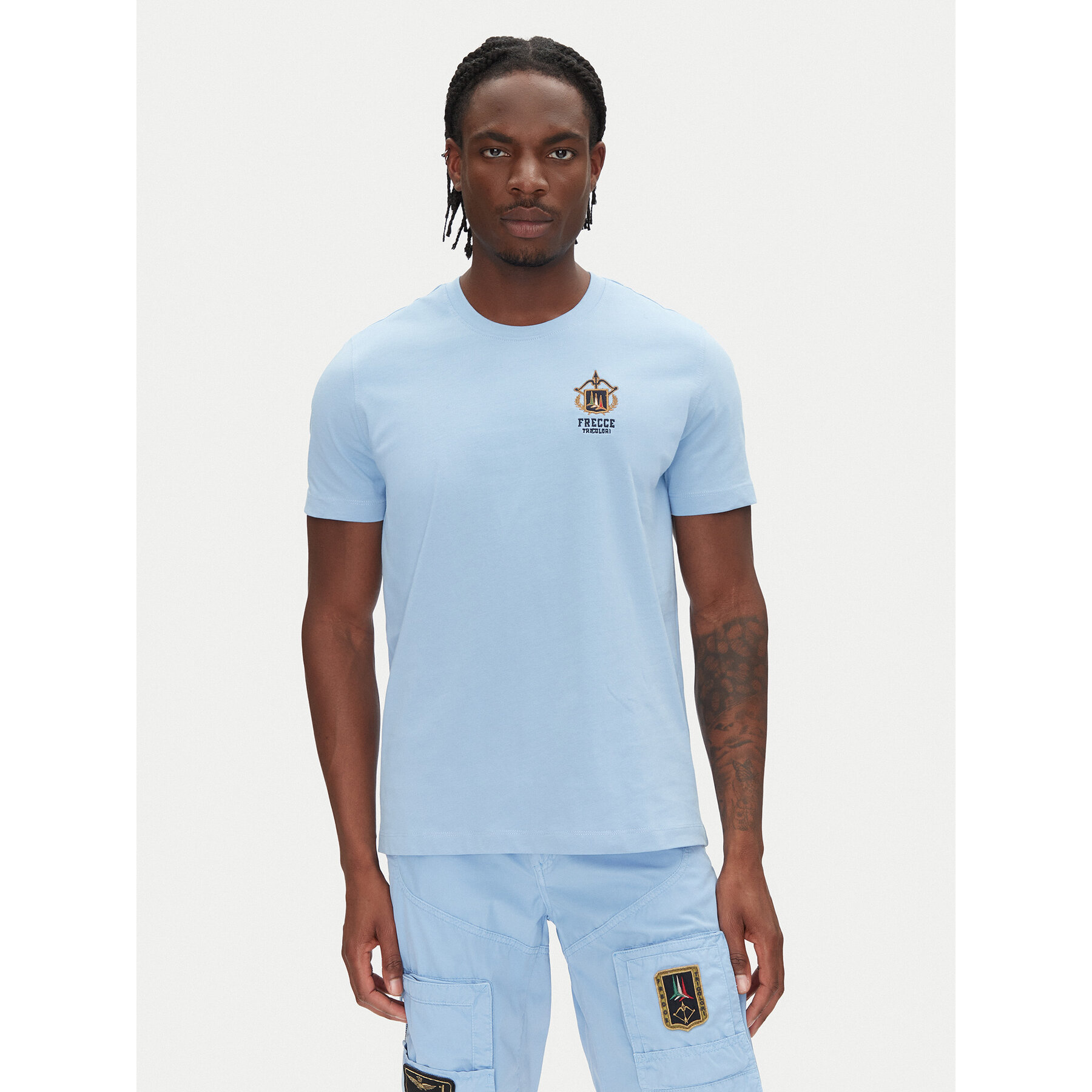Aeronautica Militare T-Shirt 251TS2391J592 Γαλάζιο Regular Fit