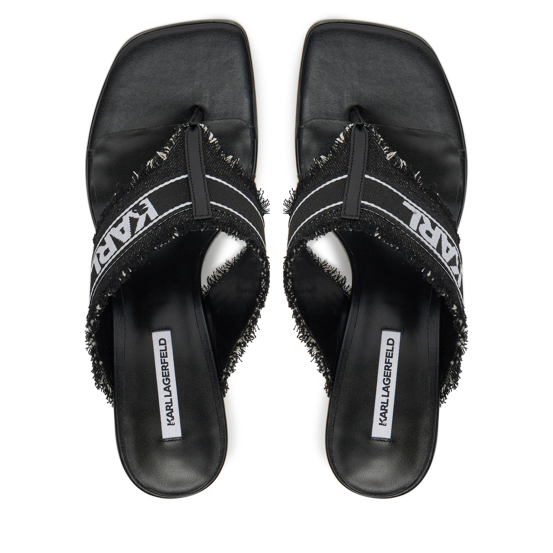 KARL LAGERFELD Női Flip-flops, Méret: 36, Fekete, Panache II KL30104