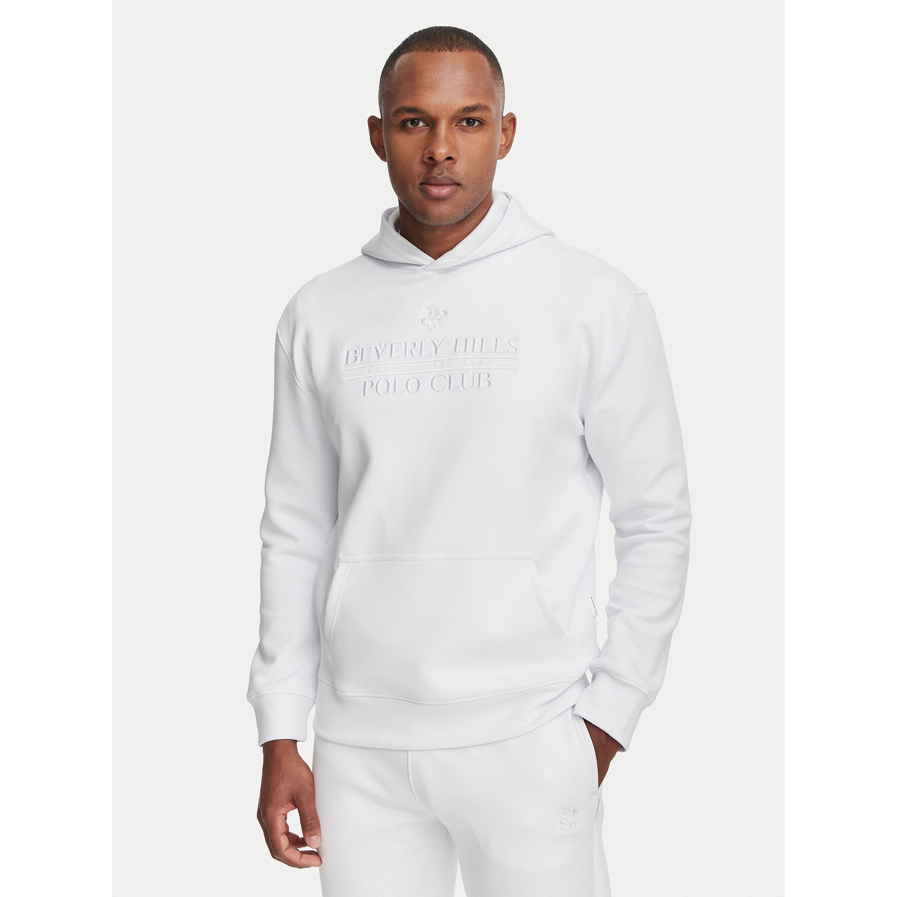 Beverly Hills Polo Club Sweatshirt M6340T Weiß Regular Fit