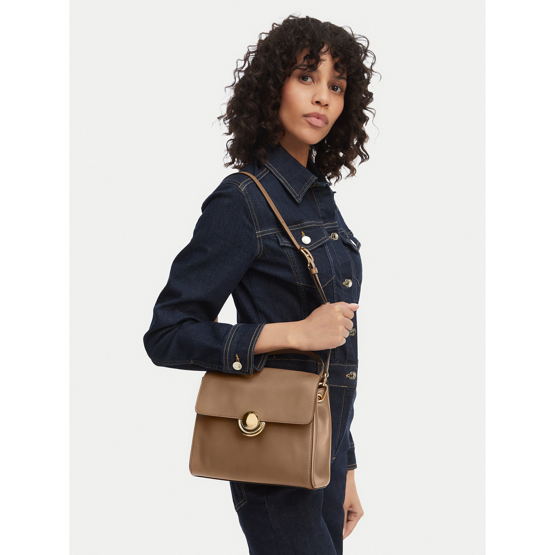 Geantă Furla Domus S Top WB01957 BX4184 IT 4489S Maro