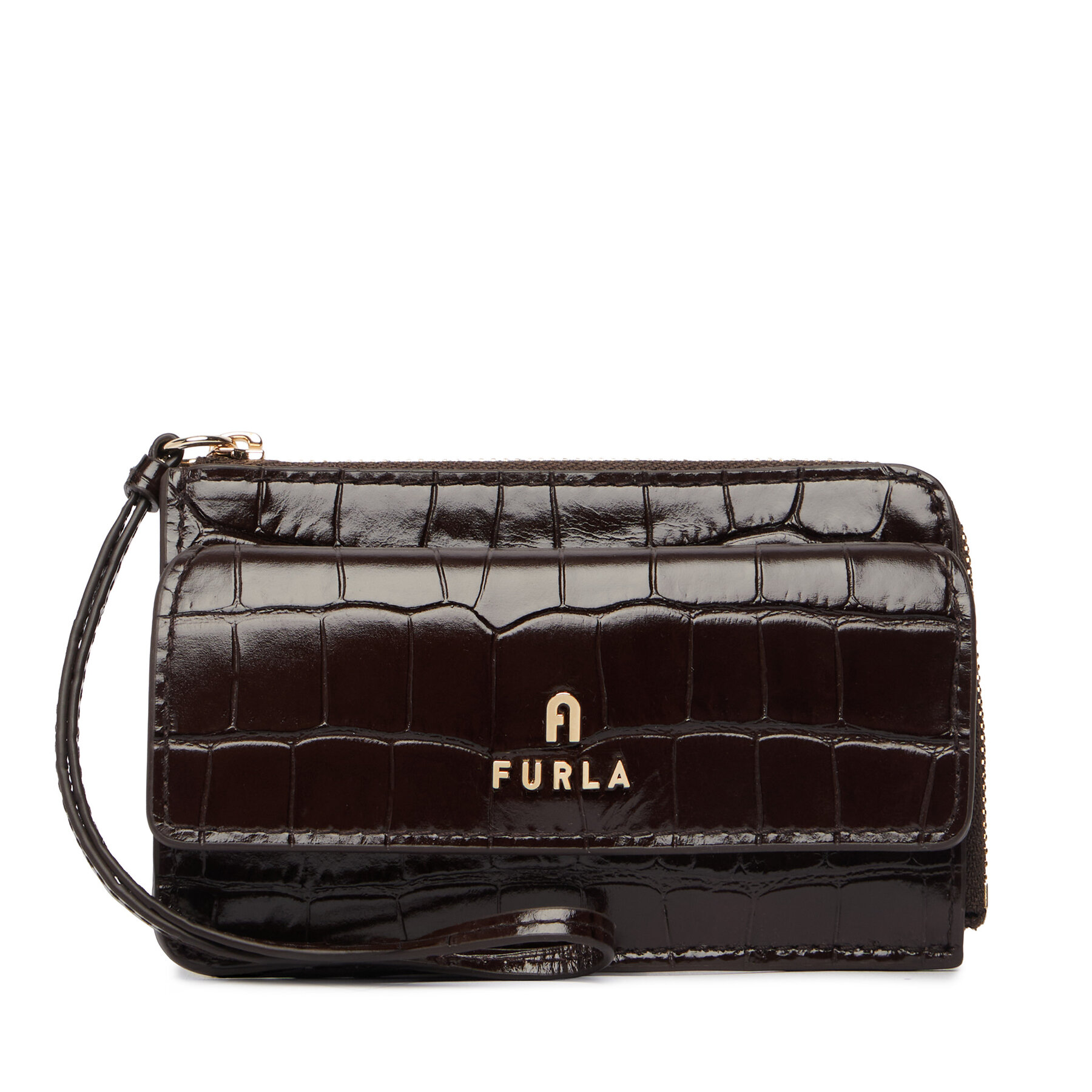 Pouzdro na kreditní karty Furla Camelia M Card Case WP00642 BX4255 2460S Tmavě hnědá