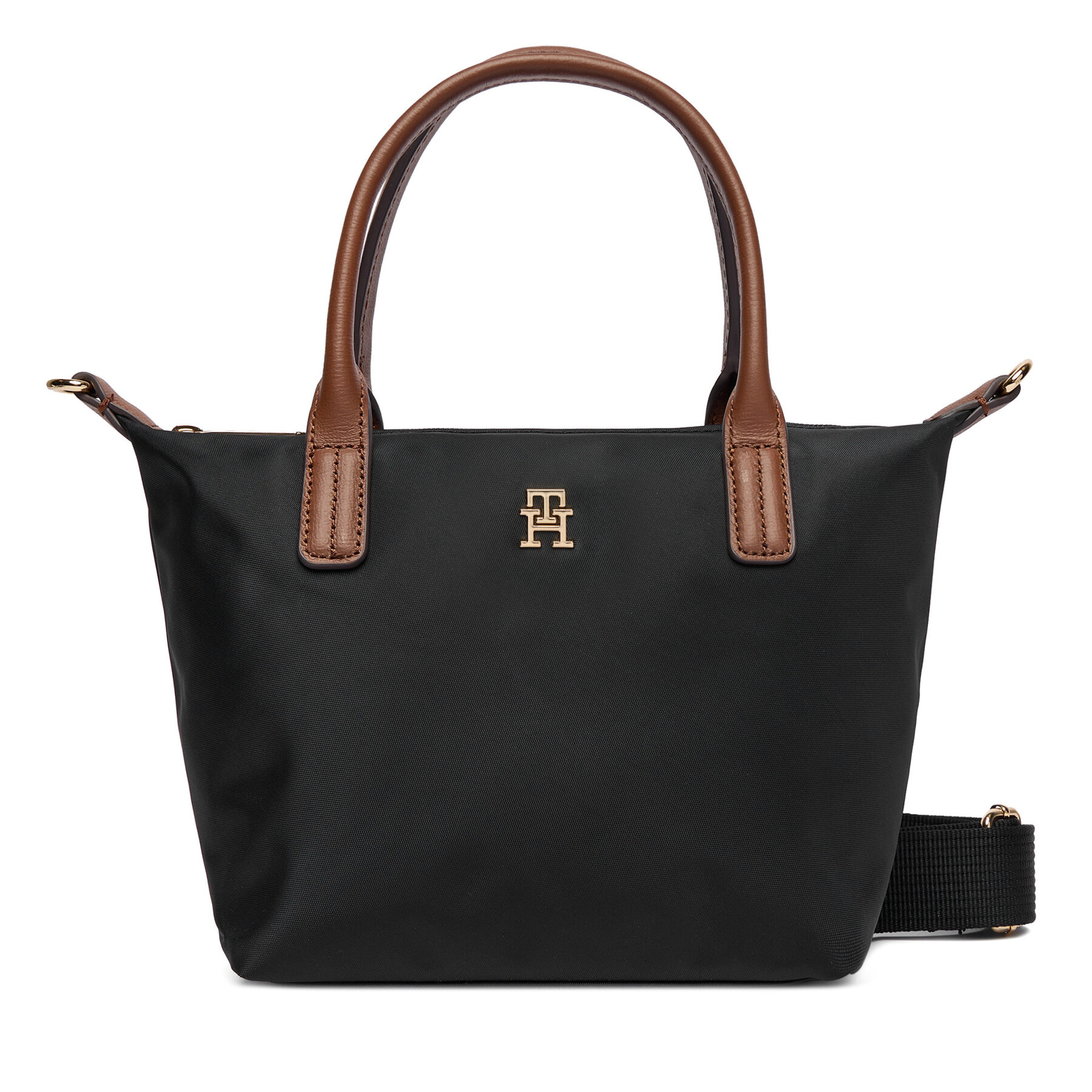 Geantă Tommy Hilfiger Popette Mini Tote AW0AW17709 Negru