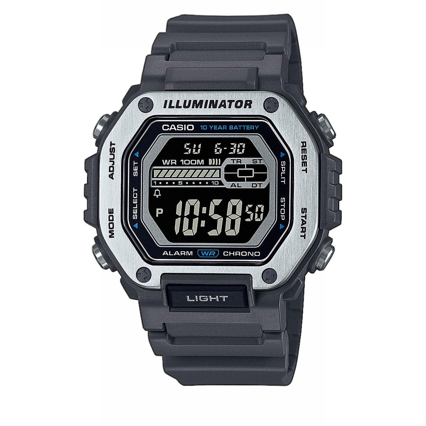 

Годинник Casio Digital MWD-110H-8BVEF Grey, Сірий