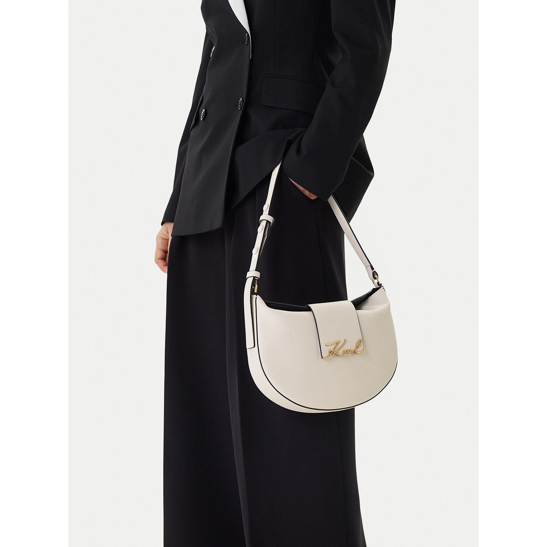 Kabelka KARL LAGERFELD B1W30059 Biela