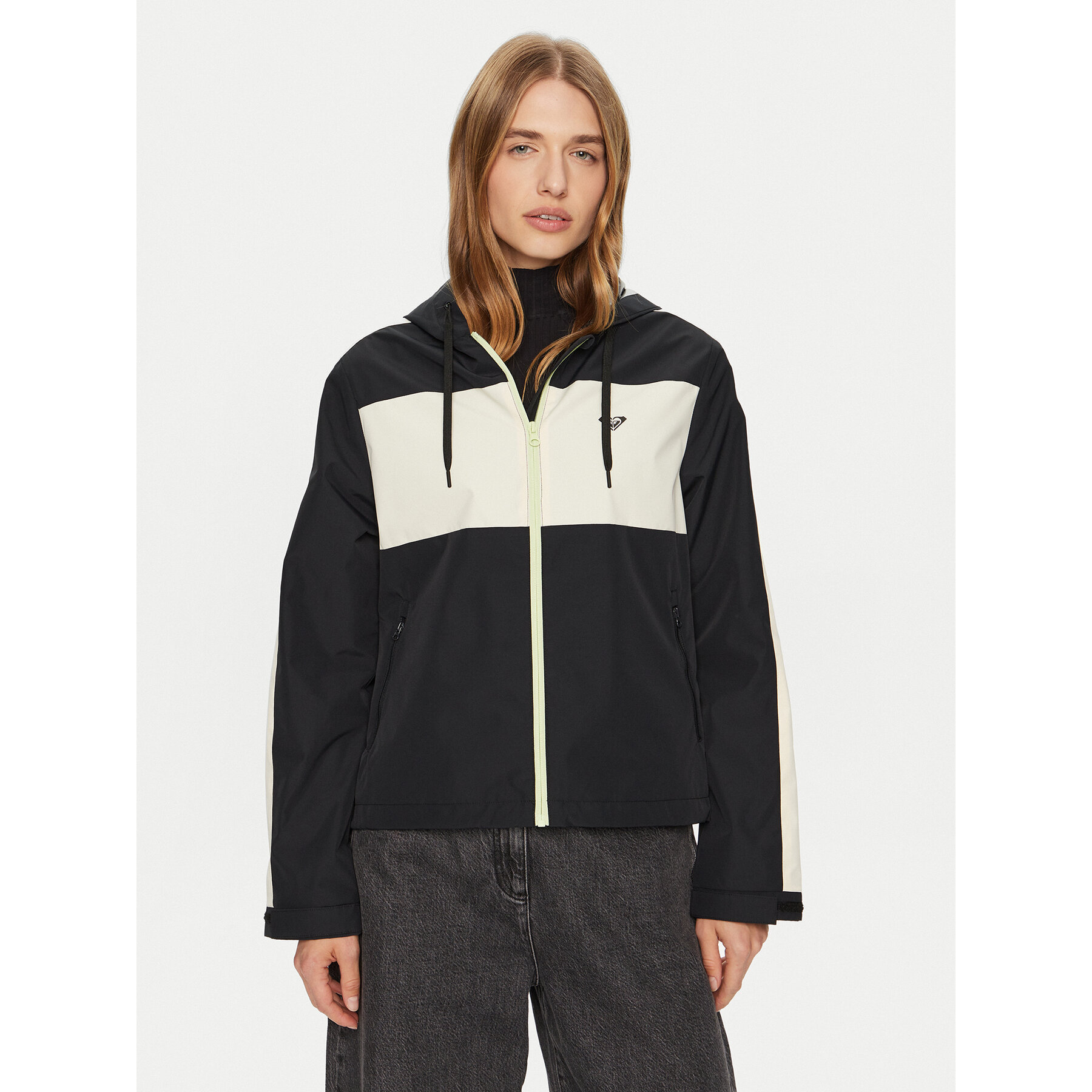 Roxy Regenjacke Move Free ERJJK03624 Schwarz Regular Fit