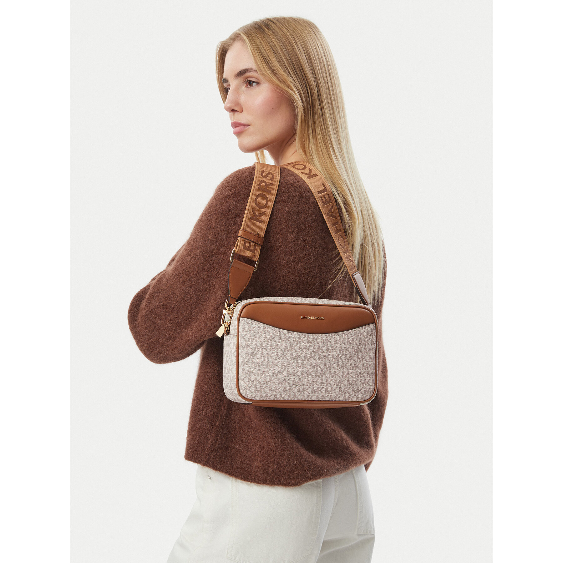 Rankinė MICHAEL Michael Kors Bev 32F6G22C9B Kreminė