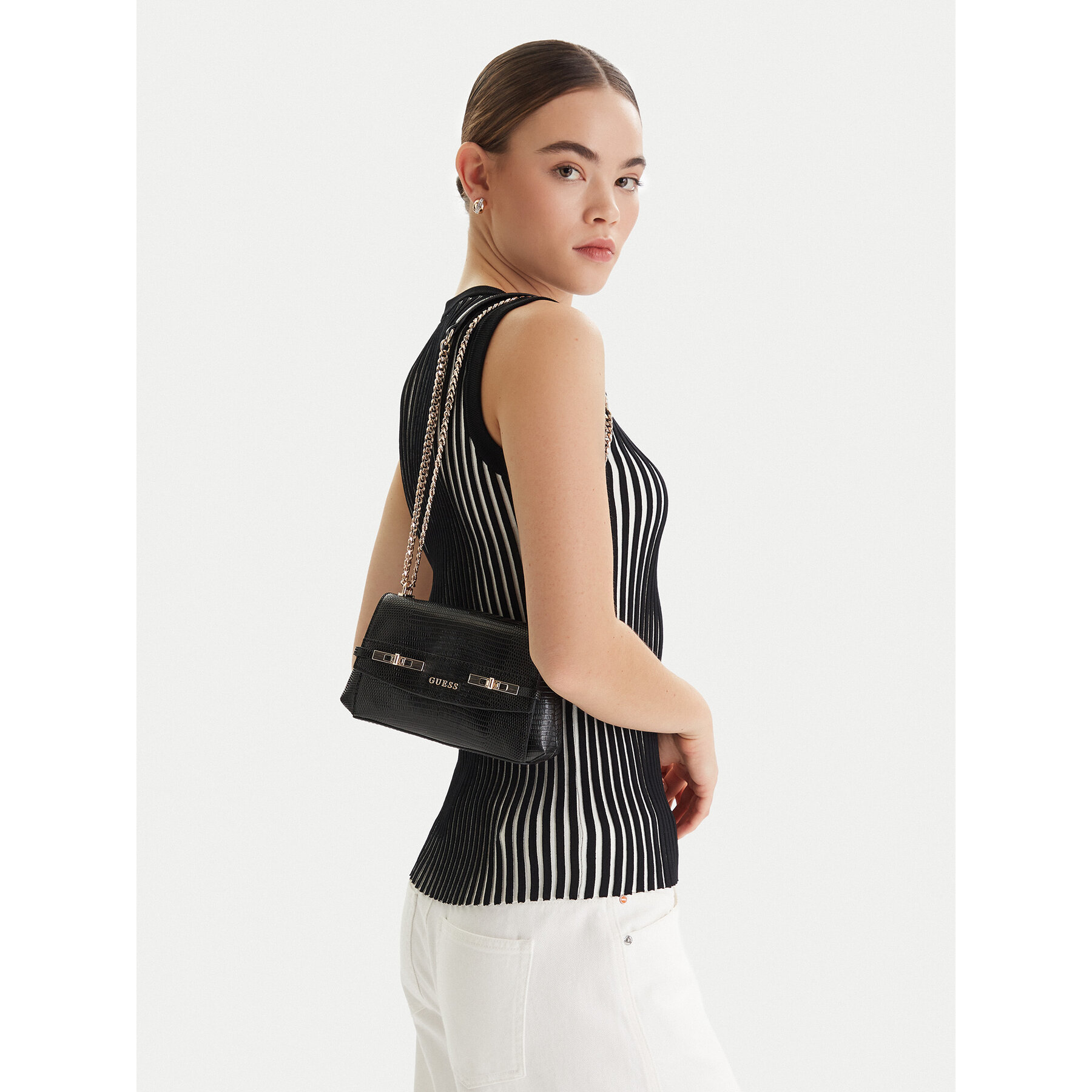 Дамска чанта Guess Melinda Mini HWKL99 33780 Черен