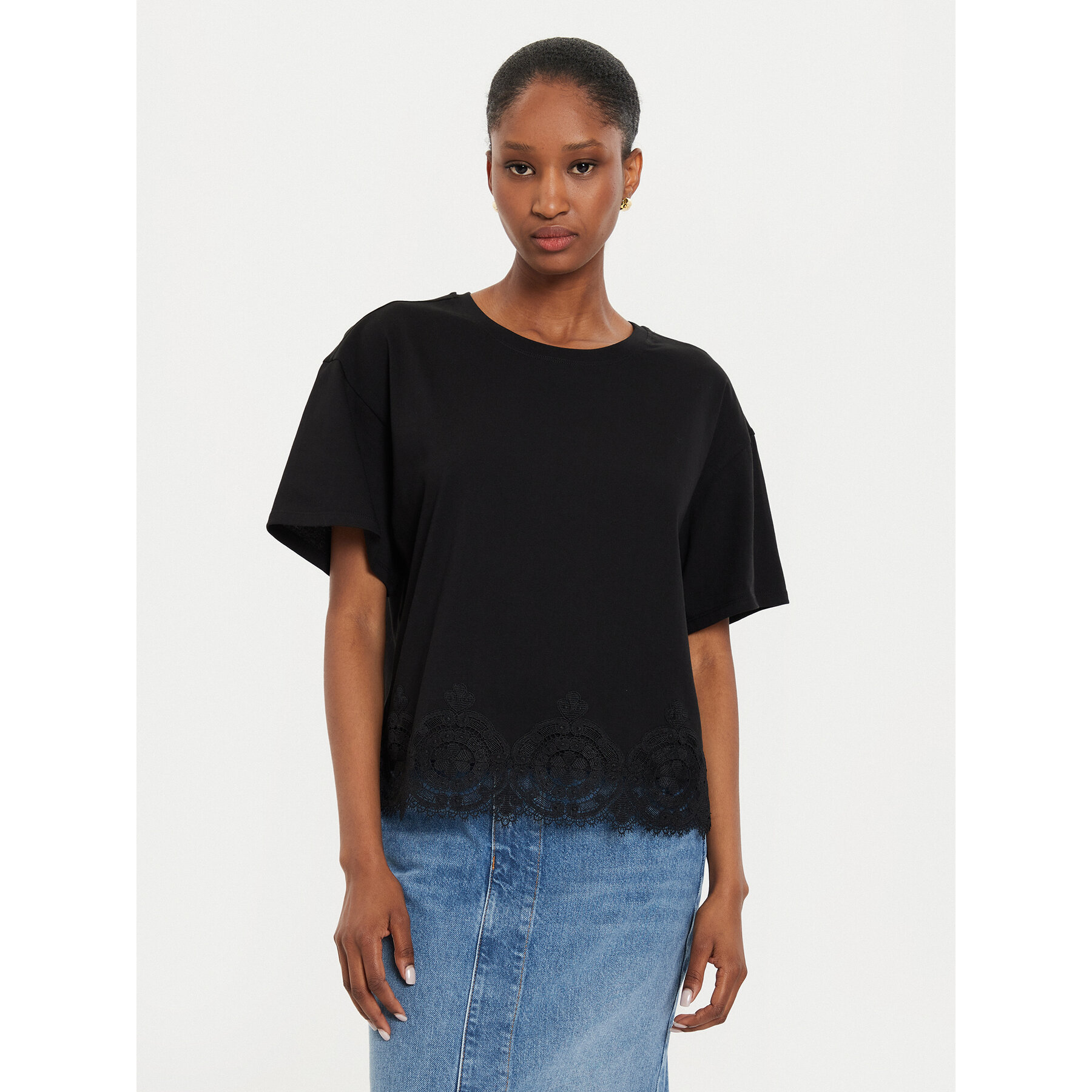 TWINSET T-shirt 242TP2510 Nero Loose Fit