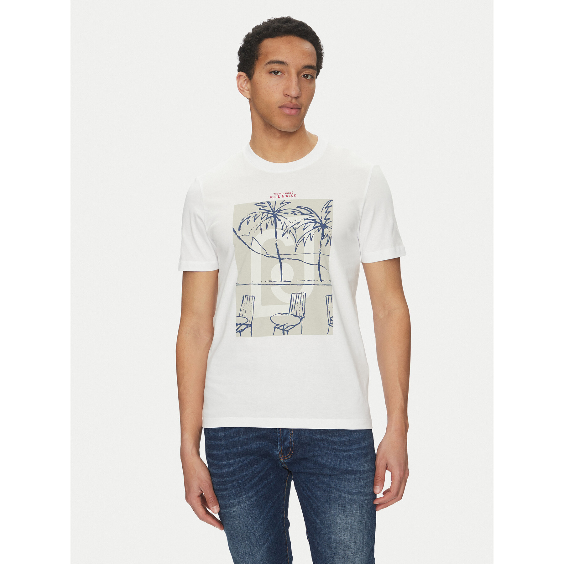 Liu Jo T-Shirt QA5189 J4924 Weiß Regular Fit