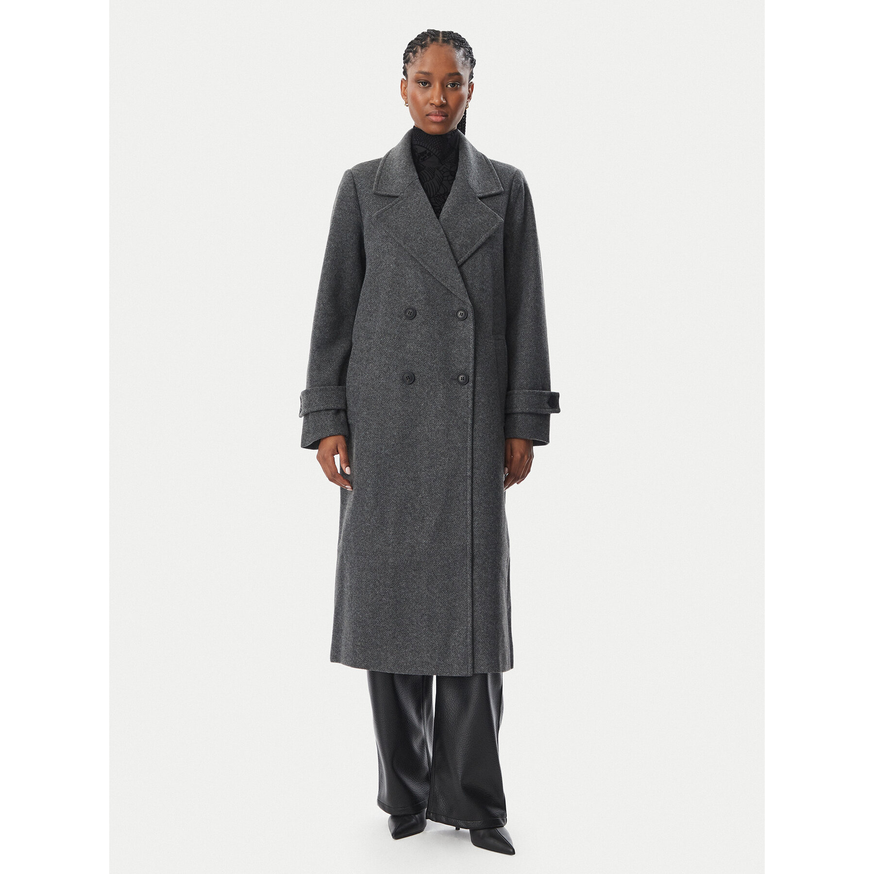 Vero Moda Wintermantel Eva 10348666 Dunkelgrau Regular Fit