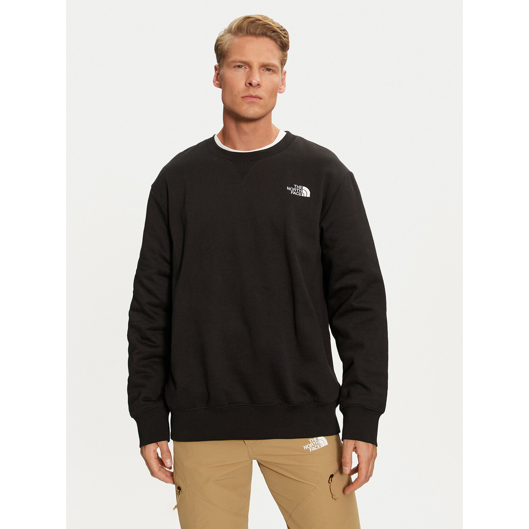 The North Face Sweatshirt Essential NF0A89ET Schwarz Regular Fit