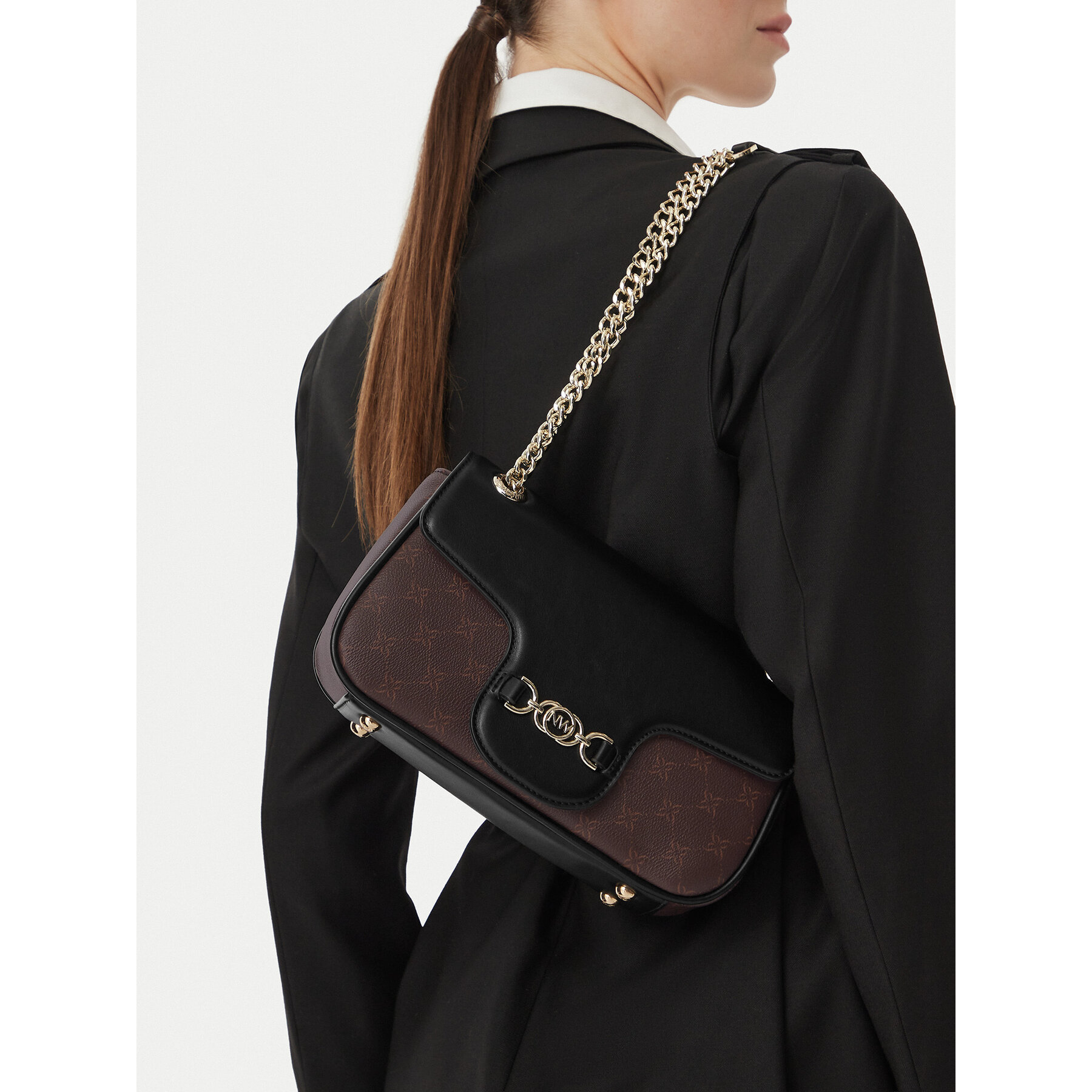Дамска чанта Nine West CEO-GOLDEN THREAD-LDA9338 Черен