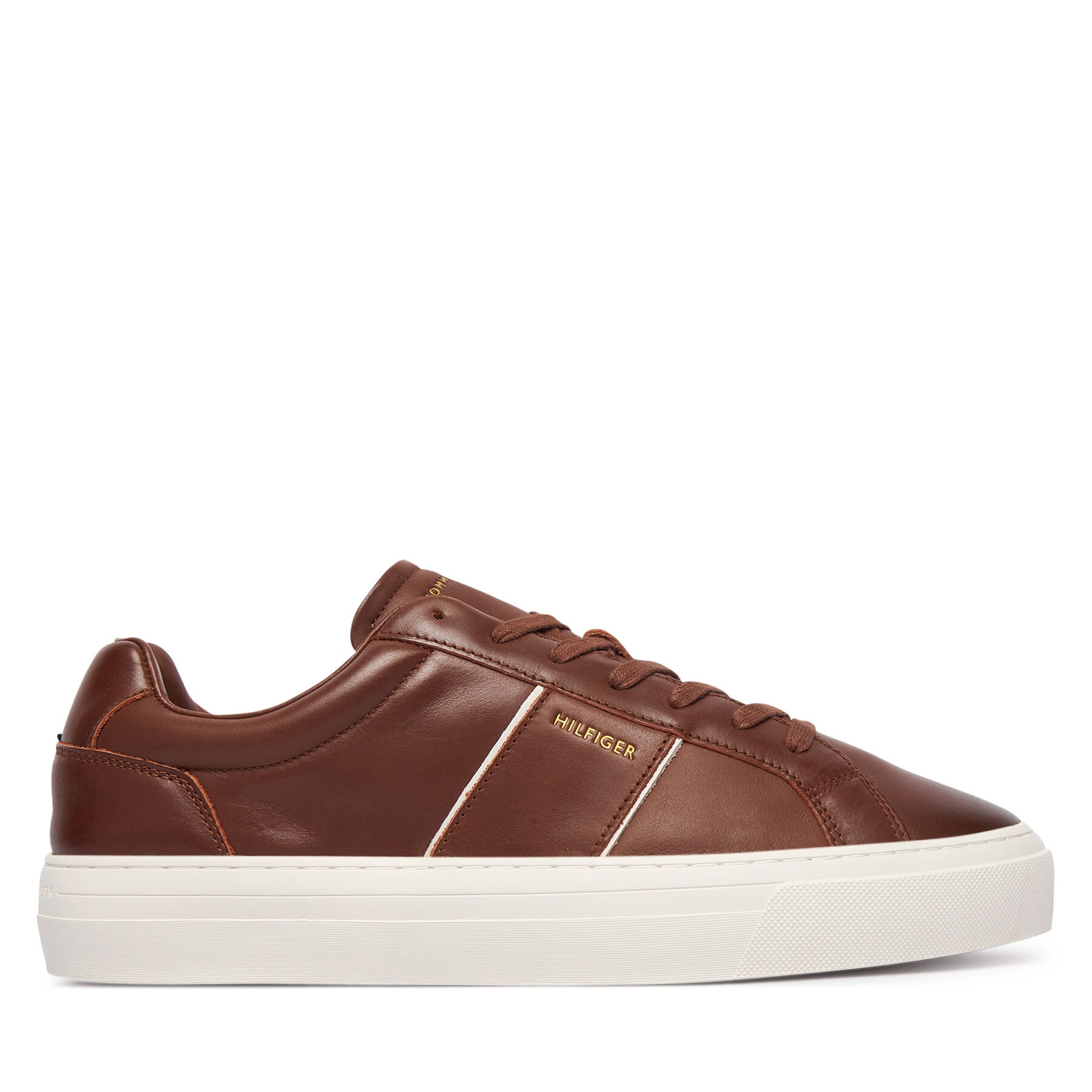Сникърси Tommy Hilfiger Dress Casual Leather Sneaker FM0FM05989 Кафяв