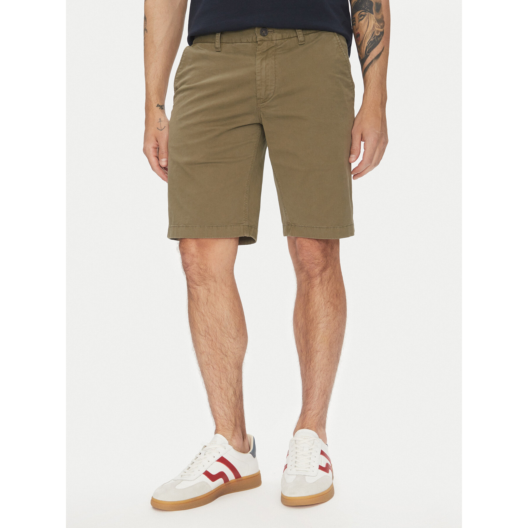 Marc O'Polo Stoffshorts M23 0384 15000 Khakifarben Regular Fit