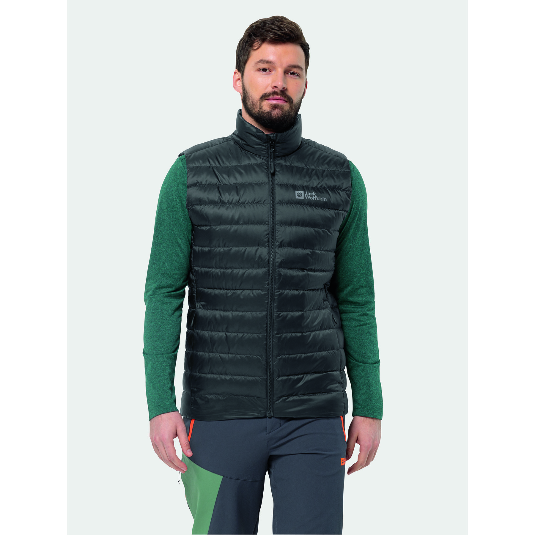 Jack Wolfskin Weste Pilvi 1207711 Schwarz Regular Fit