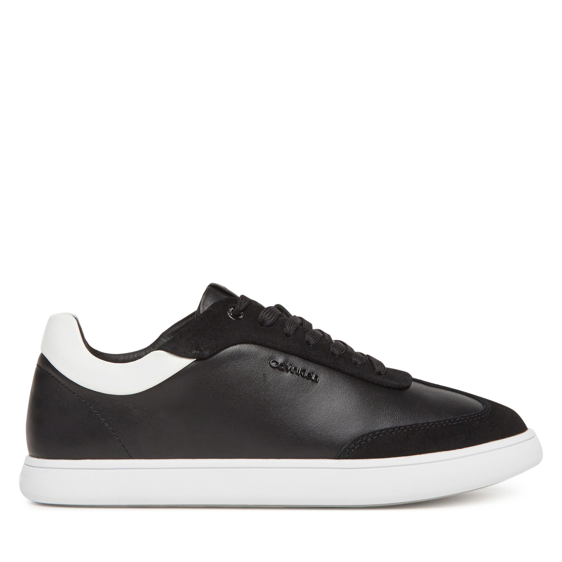 Sneakersy Calvin Klein Cupsole Lace Up - Lth Sue Mix HW0HW02435 Černá