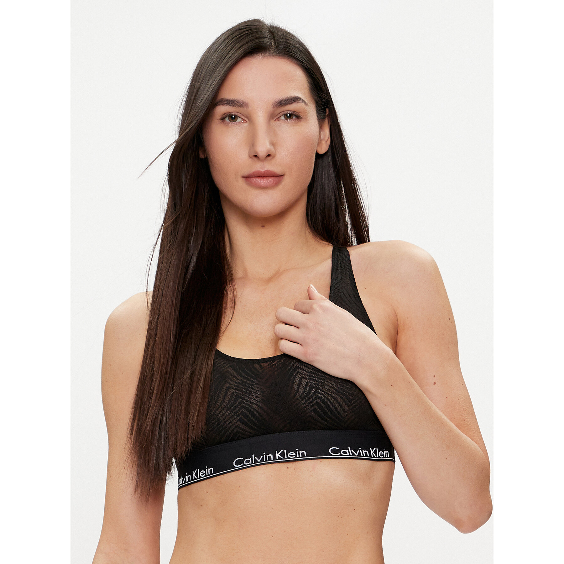 Calvin Klein Underwear Melltartó felső 000QF7708E Fekete