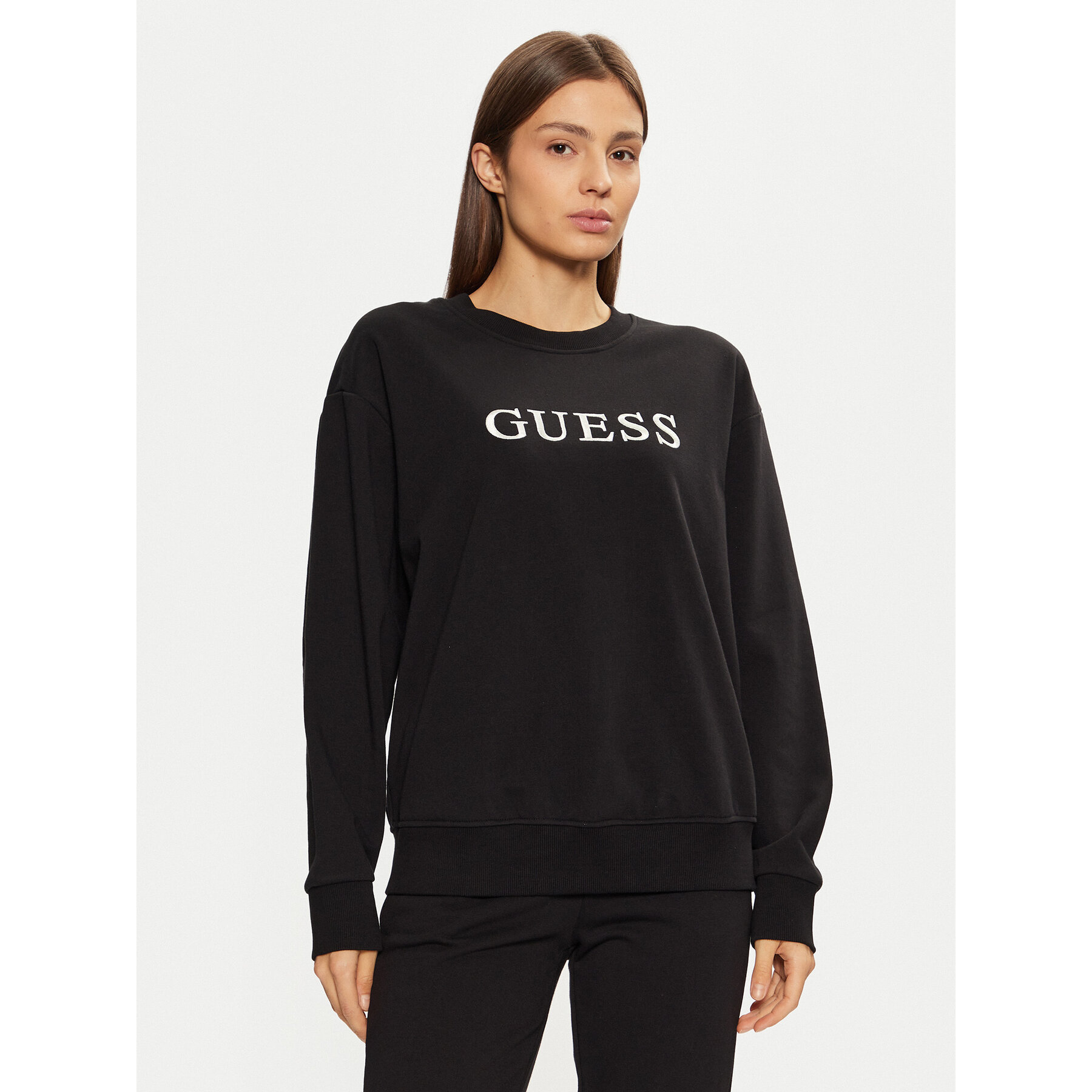 Guess Sweatshirt O5RQ03 KCO31 Schwarz Regular Fit