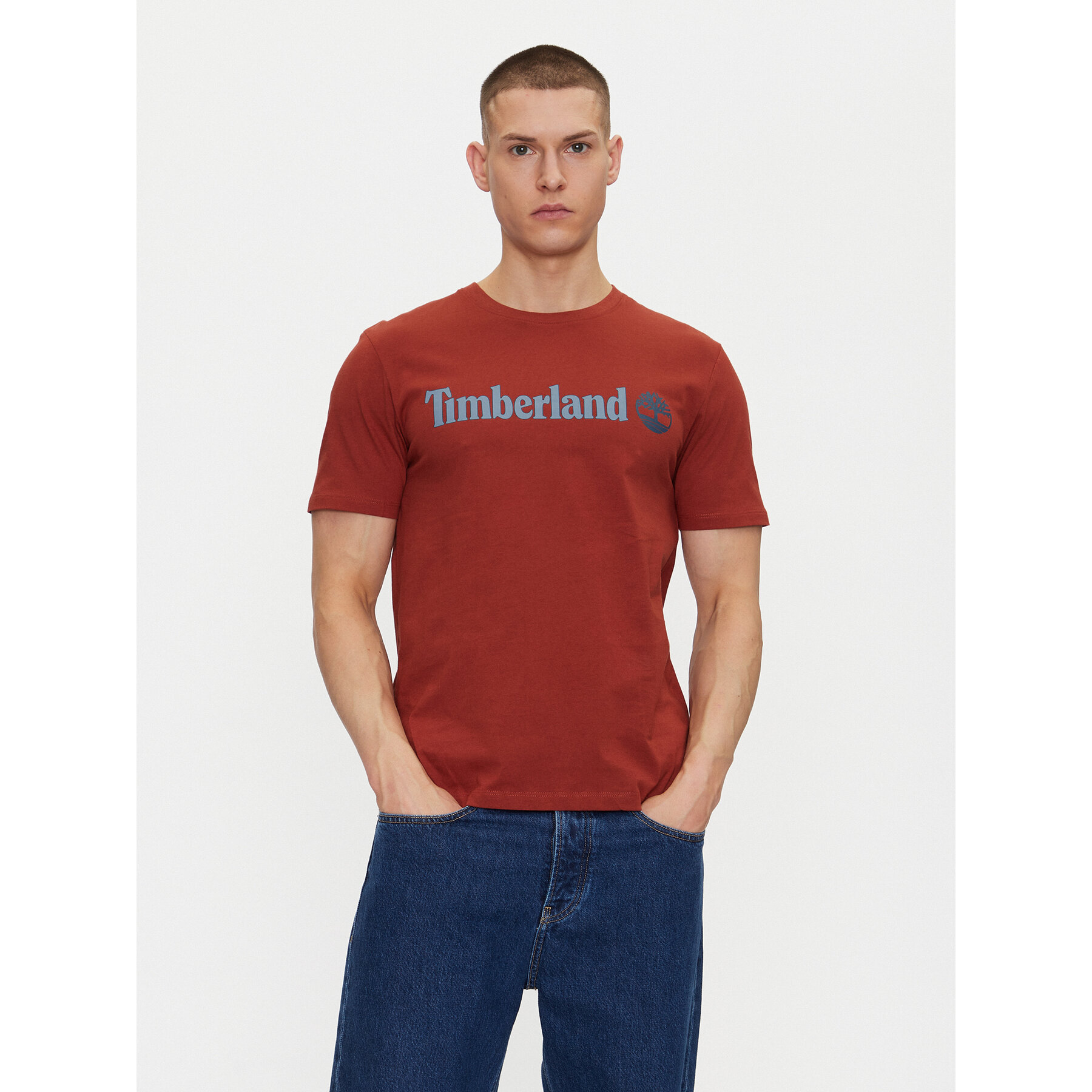 Timberland T-Shirt TB0A5UPQ Κόκκινο Regular Fit